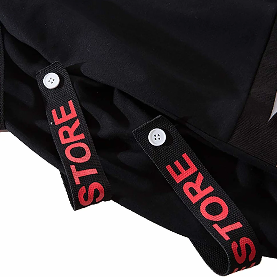 Hello MrLin Pull à Capuche Harajuku Japonais Techwear Hip Hop Streetwear Urbain Hoodie