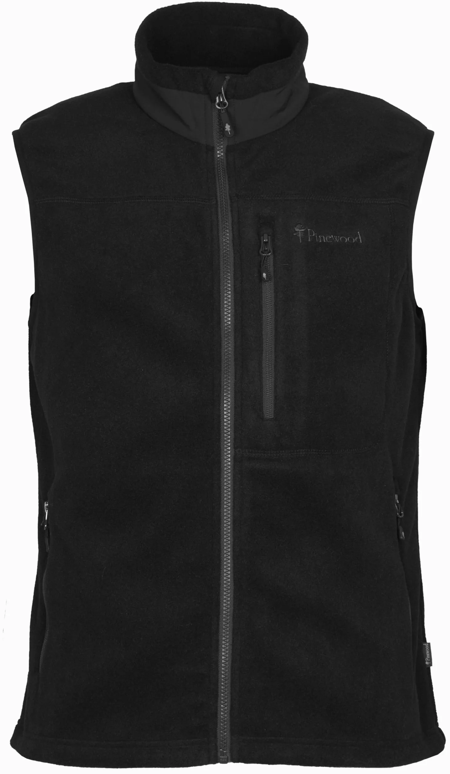 Pinewood Veste Polaire Homme Sans Manche, Vert/Noir/Bleu, Gilet d’Extérieur en Tissus 100% Recyclés