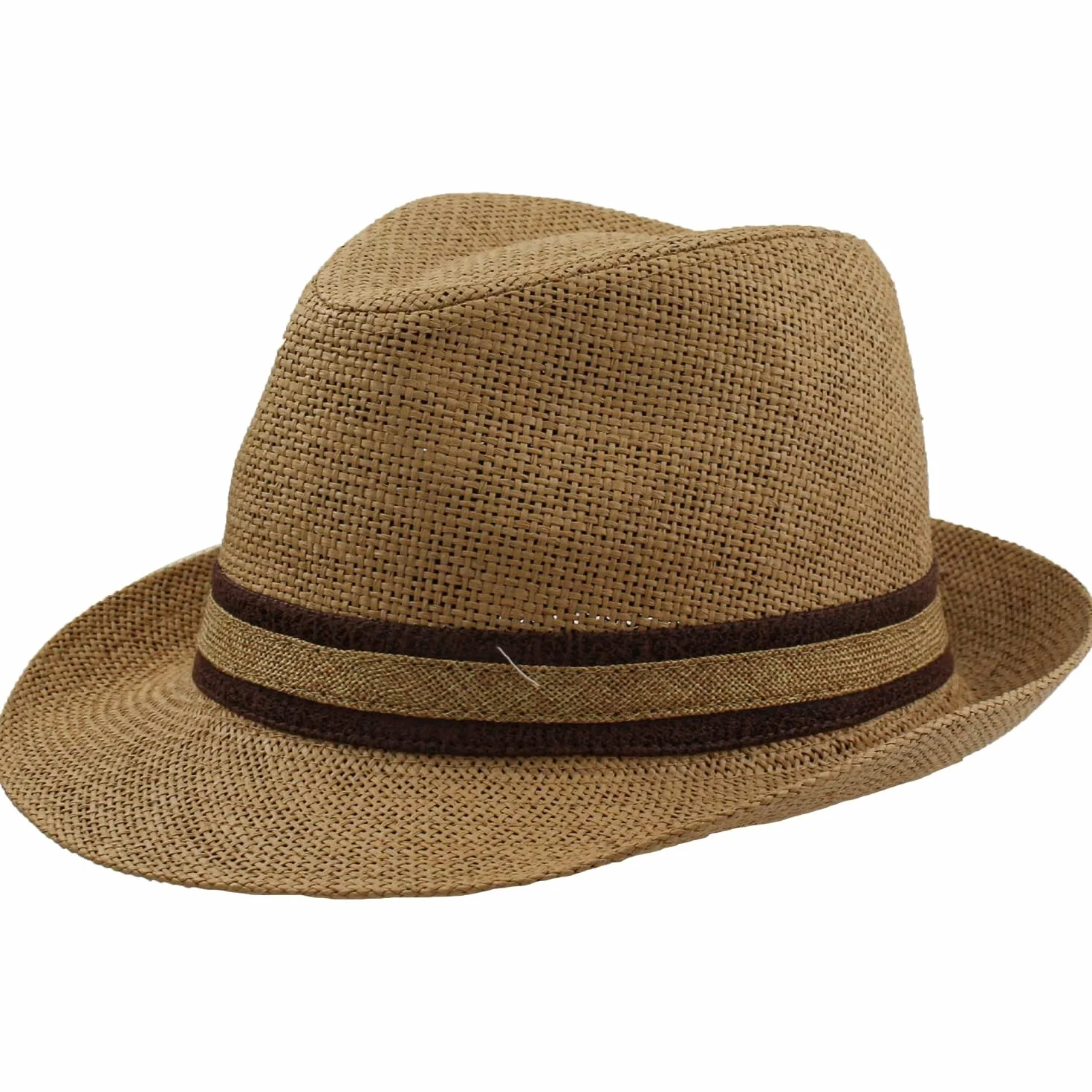 Chapeau de Paille Homme Femme Fedora Borsarino Trilby Panama Casquette Summer Beach Short Brim Fashion Unisex