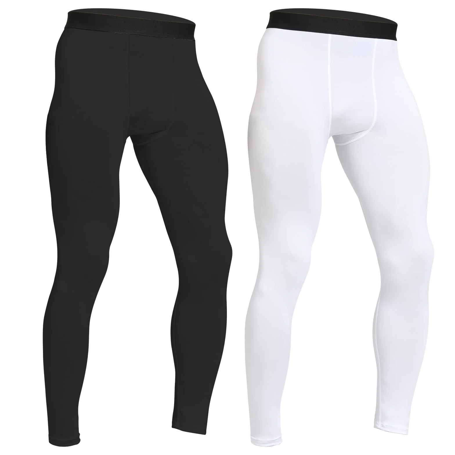 HYCOPROT Pantalon de Compression pour Hommes Séchage Rapide Pantalon de Course Leggings de Sport Caleçons de Collant pour Basketball Fitness Jogging