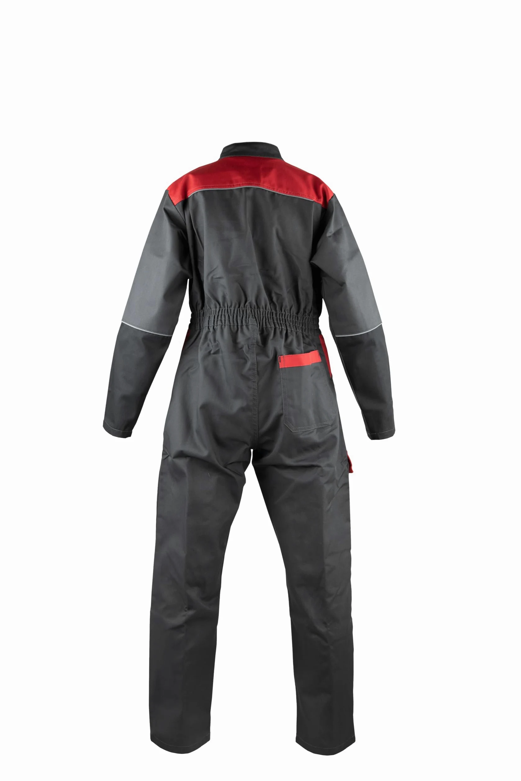 LMA Combinaison de travail ENFANT ELFE - GRIS SOMBRE/NOIR/ROUGE 6 ans - Vêtements de travail