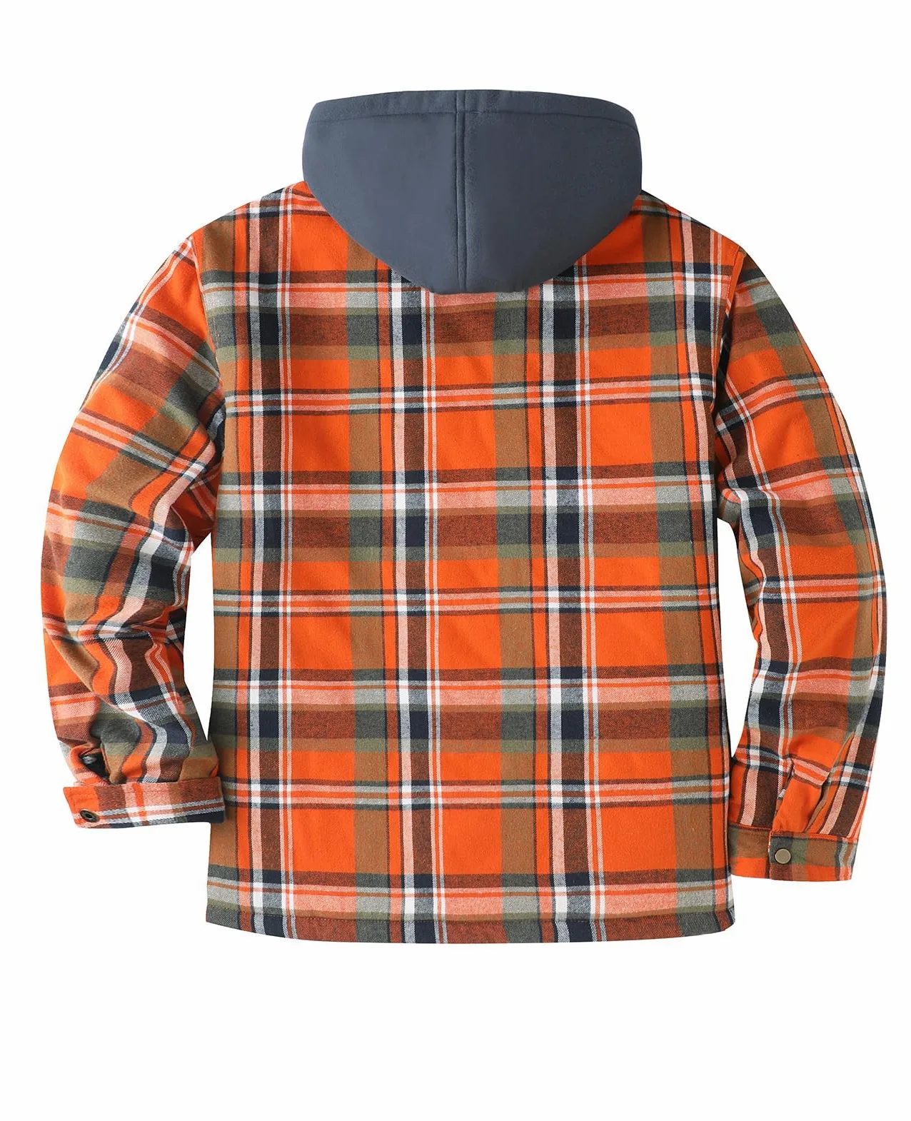 ZENTHACE Mens Flannel Hooded Jacket veste à capuche en flanelle pour homme Homme