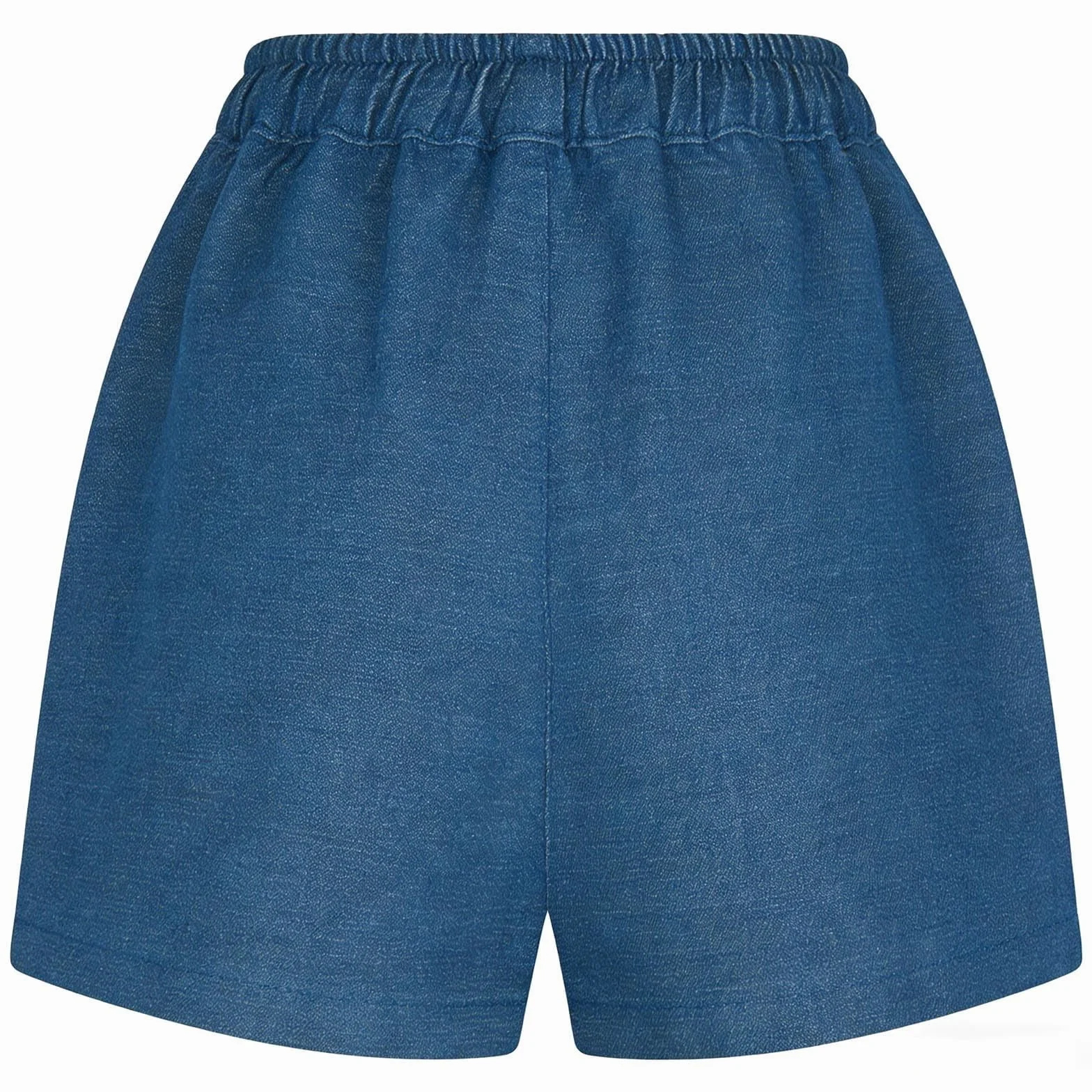 Short en jean ample pour filles - Short d'été à taille élastique avec poches à cordon de serrage - Respirant - Jambe large - Pantalon de sport décontracté