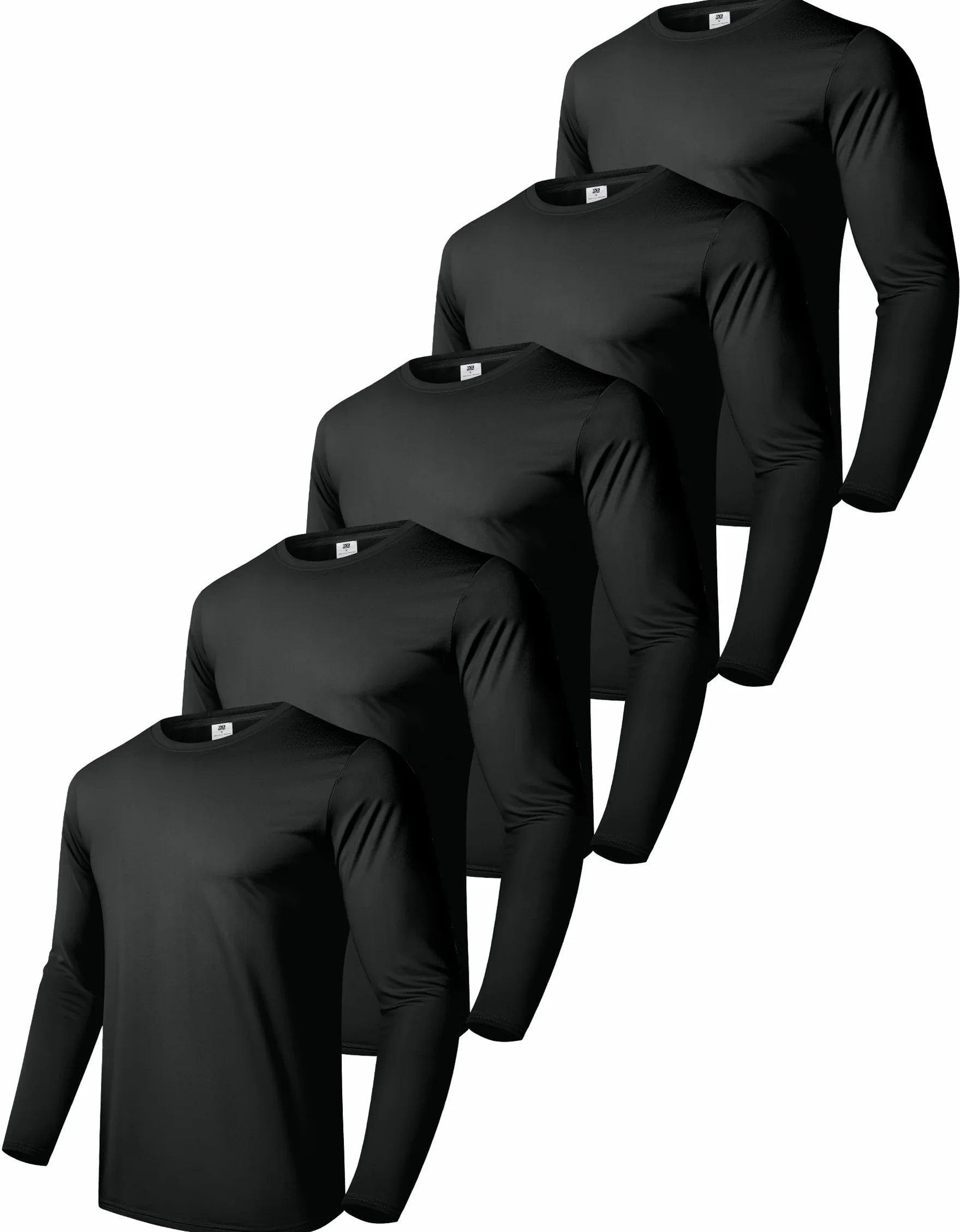 Boyzn Lot de 2, 3 ou 4 t-shirts basiques pour homme en coton, décontracté et léger, pour l'été, à manches courtes, avec col rond