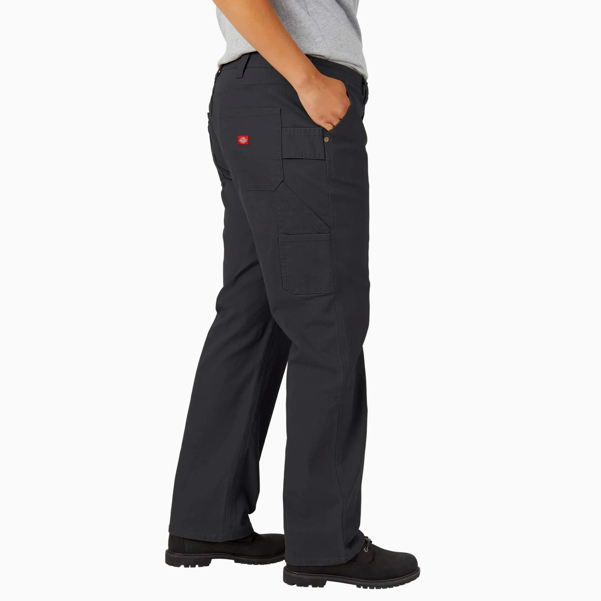 Dickies Plus Size Relaxed Straight Carpenter Duck Pant - Pantalon d'utilité Professionnelle - Pantalon de Charpentier Droit et décontracté. - Femme