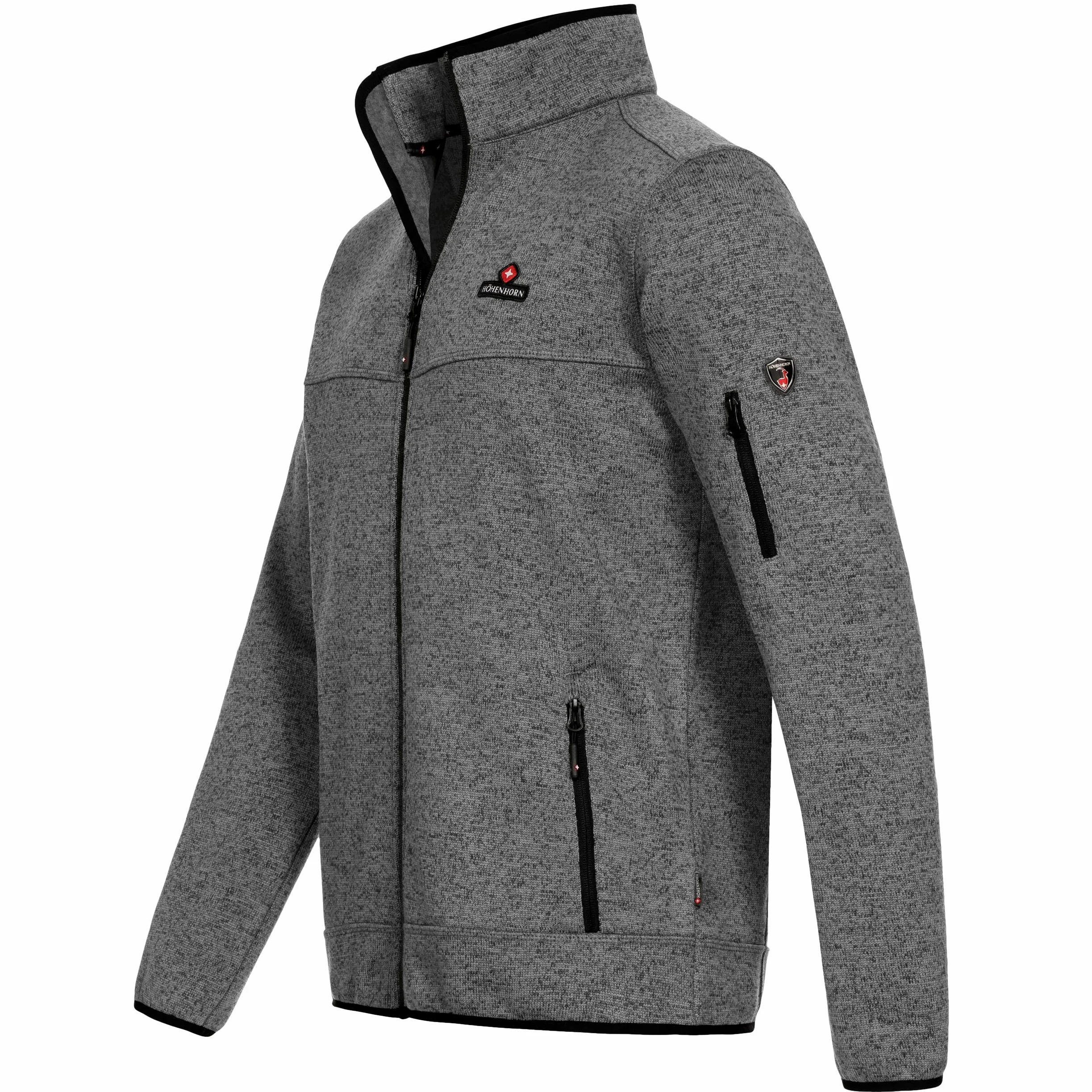 Höhenhorn Tacul Herren Jacke Fleece Strickjacke Grau GR. S