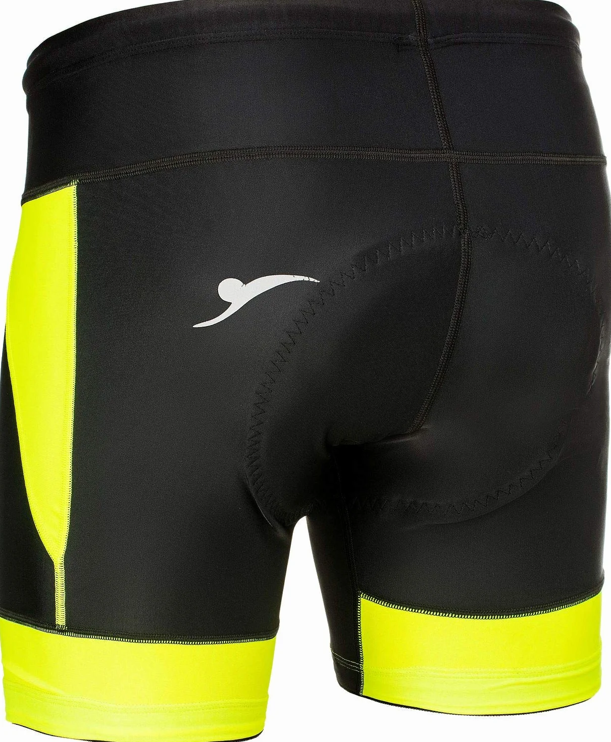 Pro/Air de Vélo sans Bretelles Short Court de Cyclisme pour Homme Cuissard avec Rembourrage Coolmax 3D Homme Femme Unisex Legging Thermique Respirant avec Réflecteurs sr0070