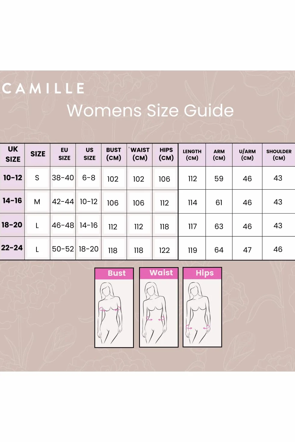 Camille Su2302 Peignoir Femme (lot de 1)
