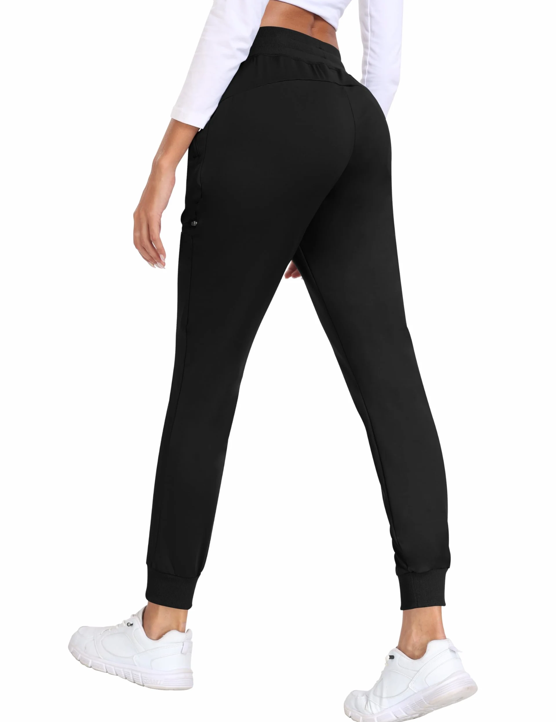 MoFiz Pantalon Femmes Cargo Pantalons de Sport Femme Pantalons de Travail Survêtement Jogging avec Poches