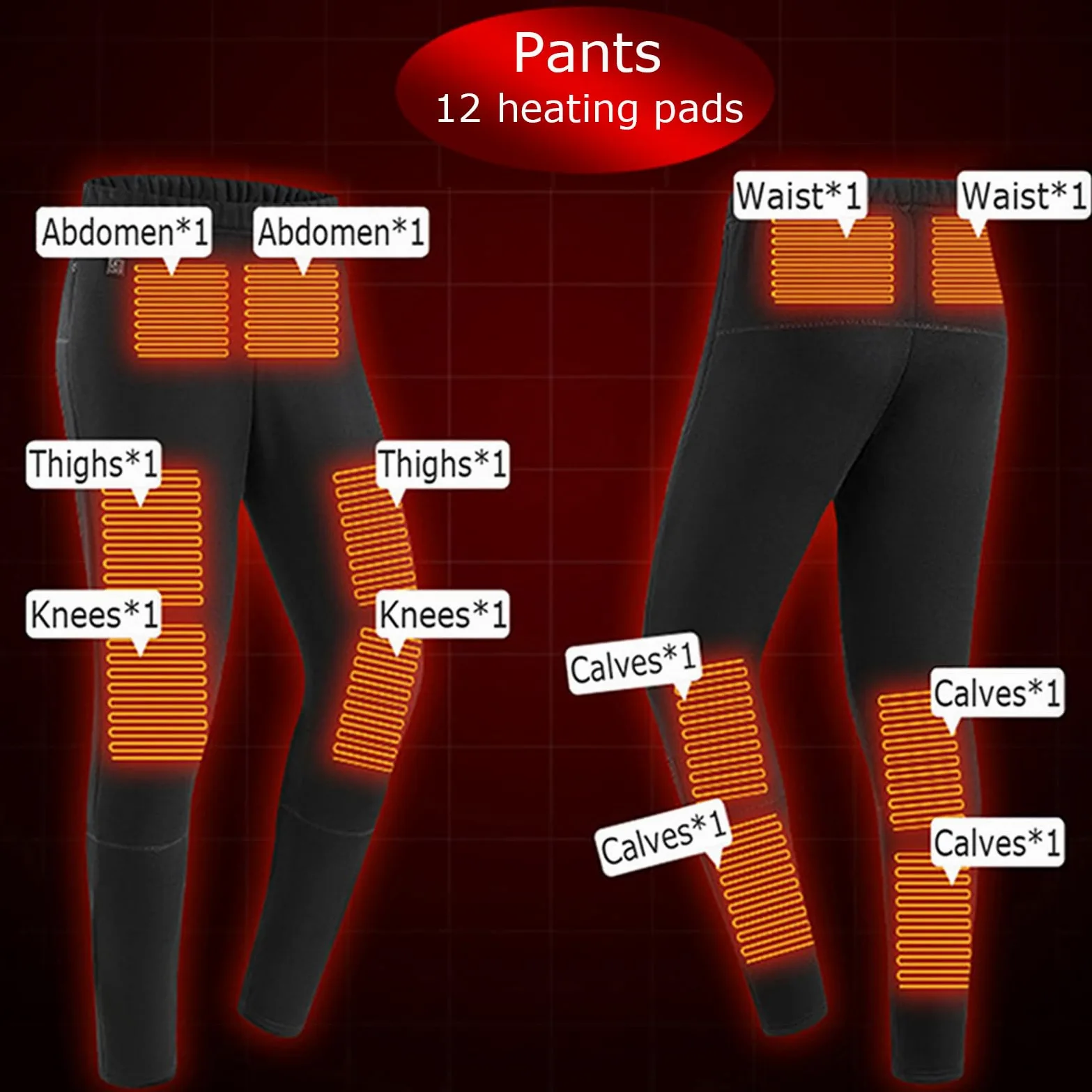sous-vêtements Chauffants Intelligents pour Hommes Femmes Hivers Protection Contre Le Froid USB Thermique Chemise Pantalon pour Le Travail en Plein Air Camping