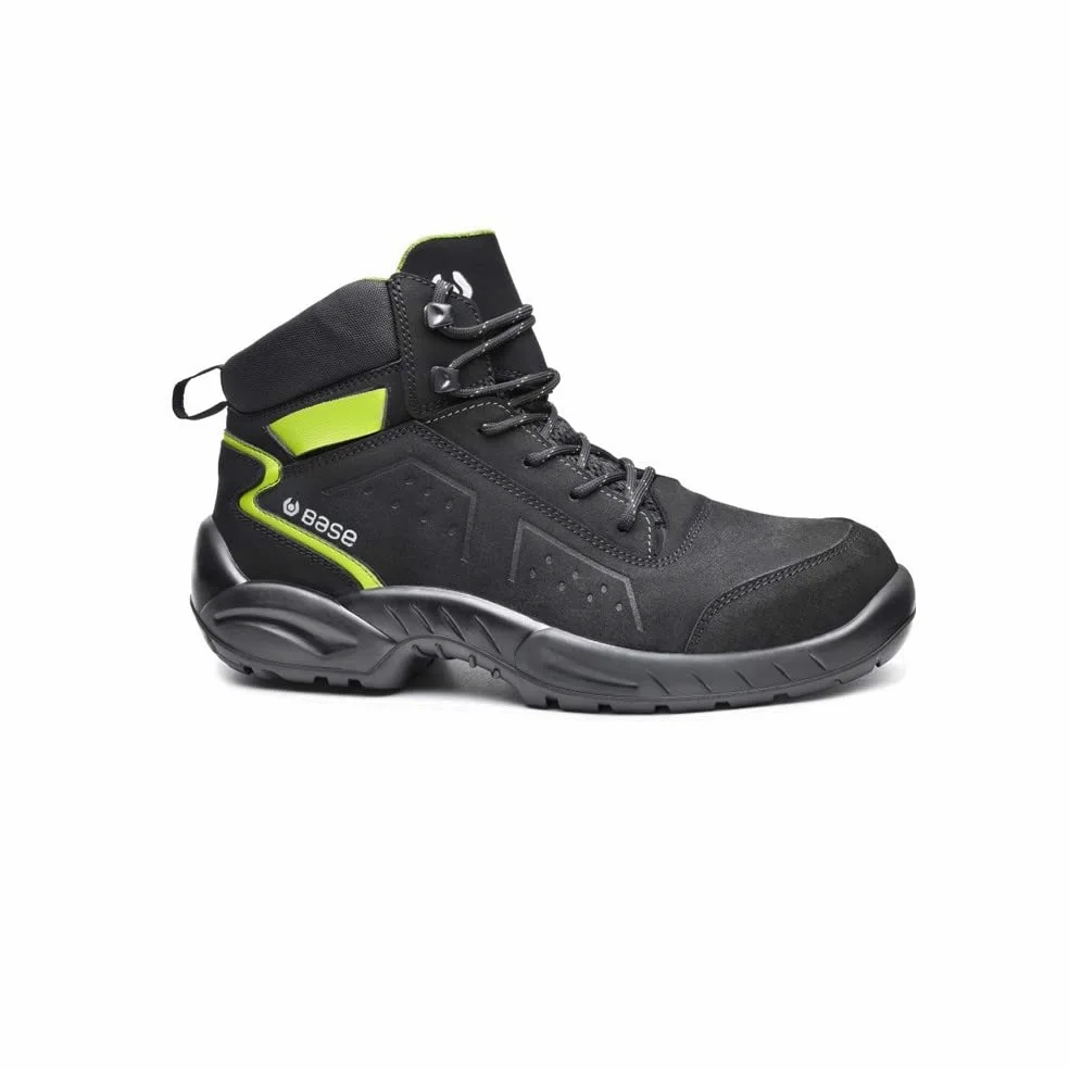 Base Protection, Chester Top Botte de Sécurité pour Femmes et Hommes, Noir et Vert, Taille