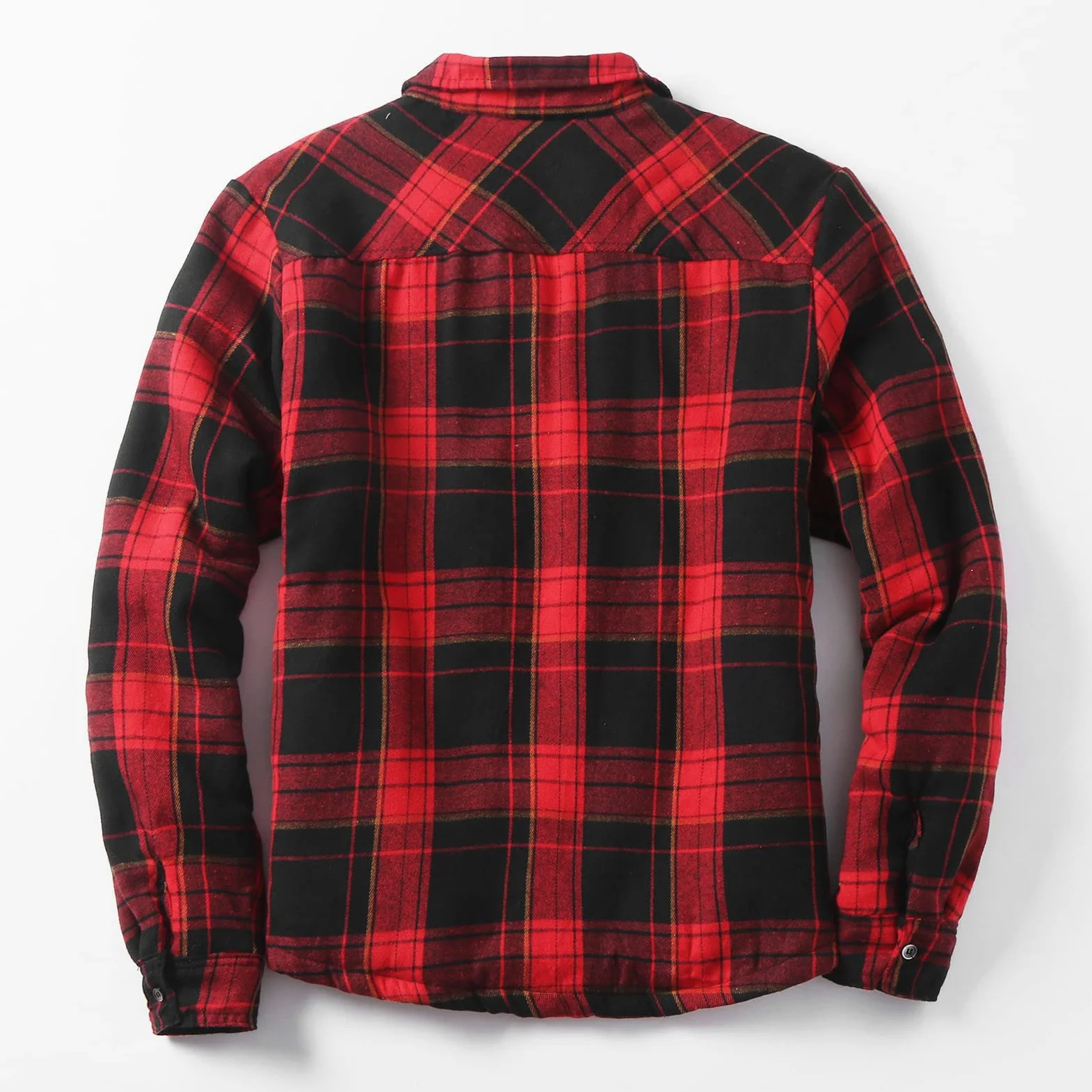 Chemise de bûcheron pour homme - Chemise thermique à carreaux en flanelle - Doublure polaire - Avec capuche - Fermeture éclair - Chemise à manches longues - Chemise de travail thermique