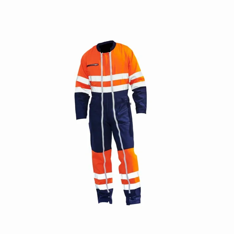 Hurry Jump Combinaison de Travail Flou Espace Vert Voirie Mairie Haute visibilite Homme Cote de Travail Haute visibilite en 20471 Gris/Jaune