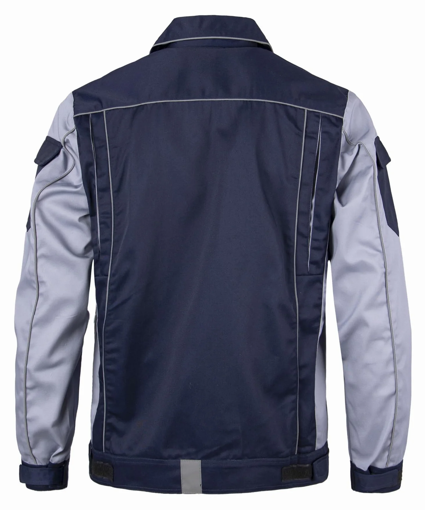 Homme Veste de Travail Multi Poches Blouson de Travail Manche Longues Bleu de Travail Vêtements de Travail Manteau de travail avec Fermeture éclair