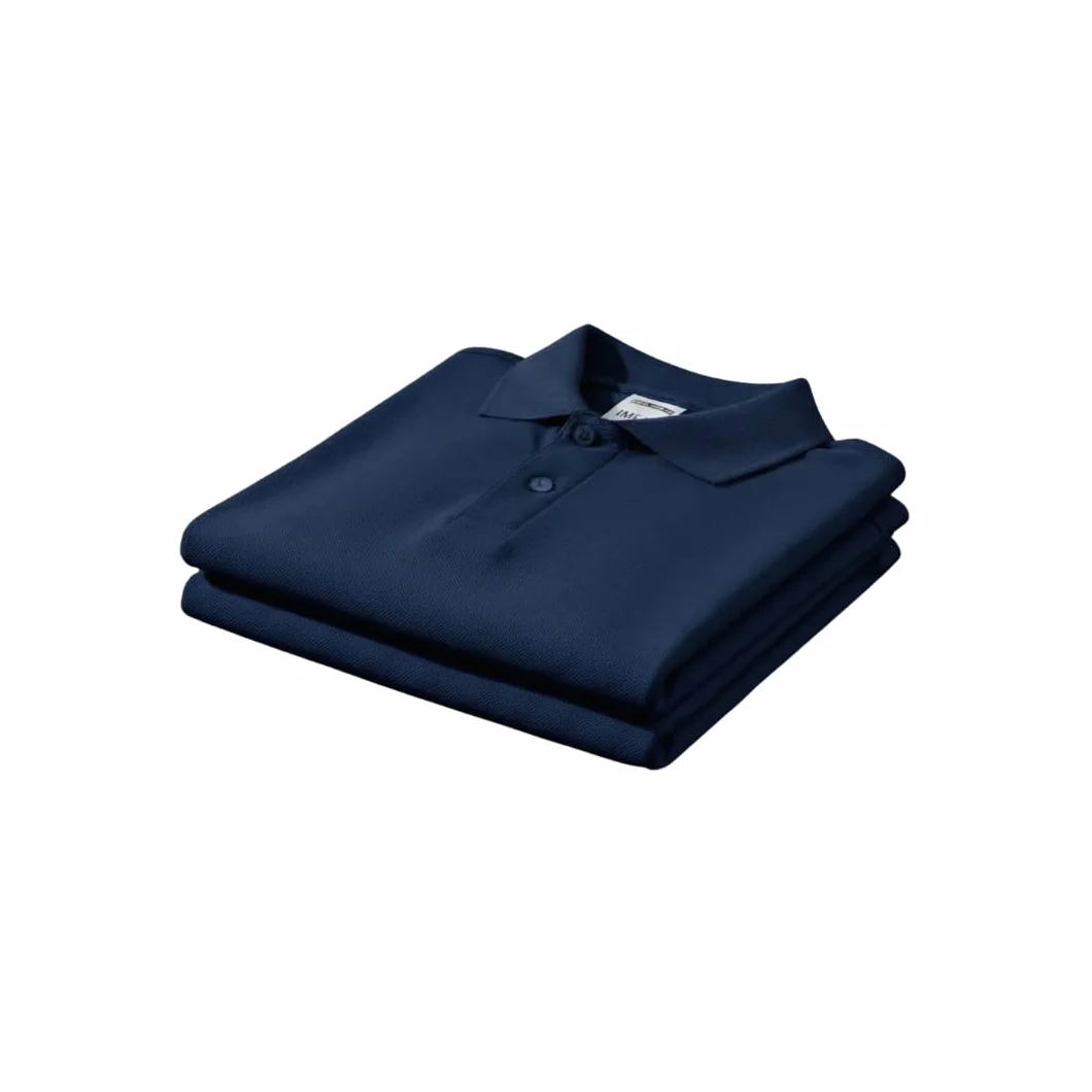 IMFAA Lot de 2 Polos Manches Courtes Enfants Garçons Filles Couleurs Unies Sport