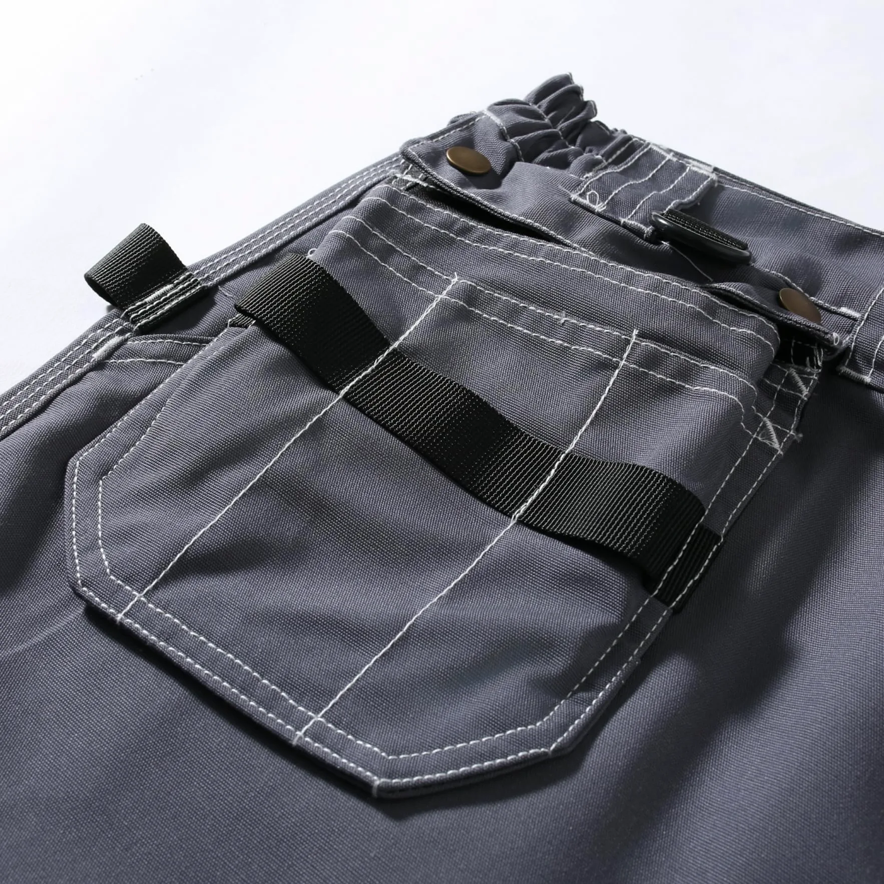YOUTHUP Pantalon de Travail Homme Multipoches Résistant Pantalon de Sécurité pour l’Extérieur Durable Renforcé aux Genoux
