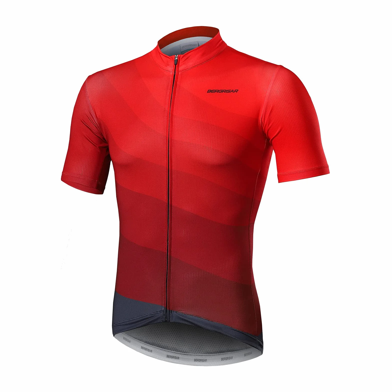 BERGRISAR Maillot de cyclisme pour homme à manches courtes avec poches réfléchissantes