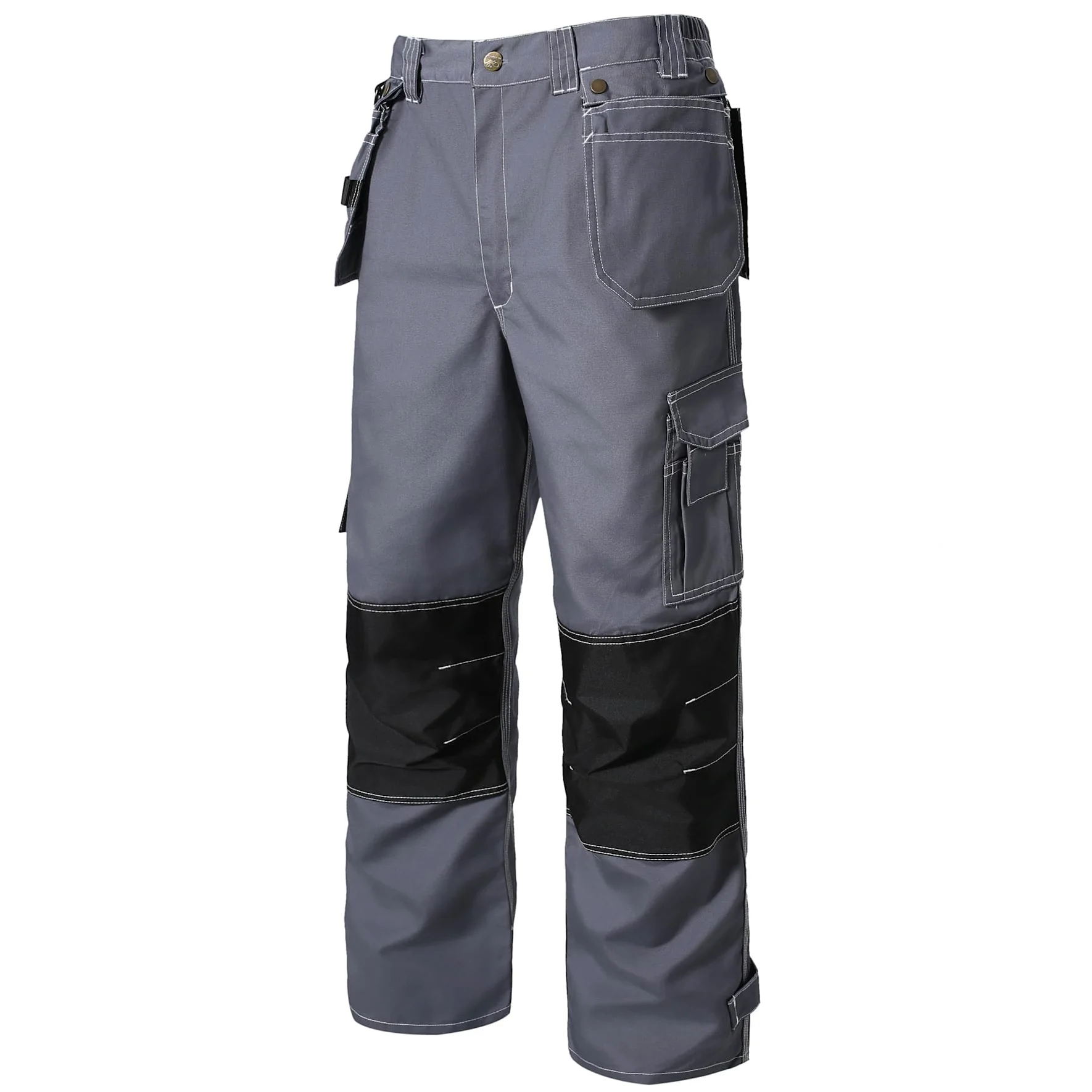 YOUTHUP Pantalon de Travail Homme Multipoches Résistant Pantalon de Sécurité pour l’Extérieur Durable Renforcé aux Genoux
