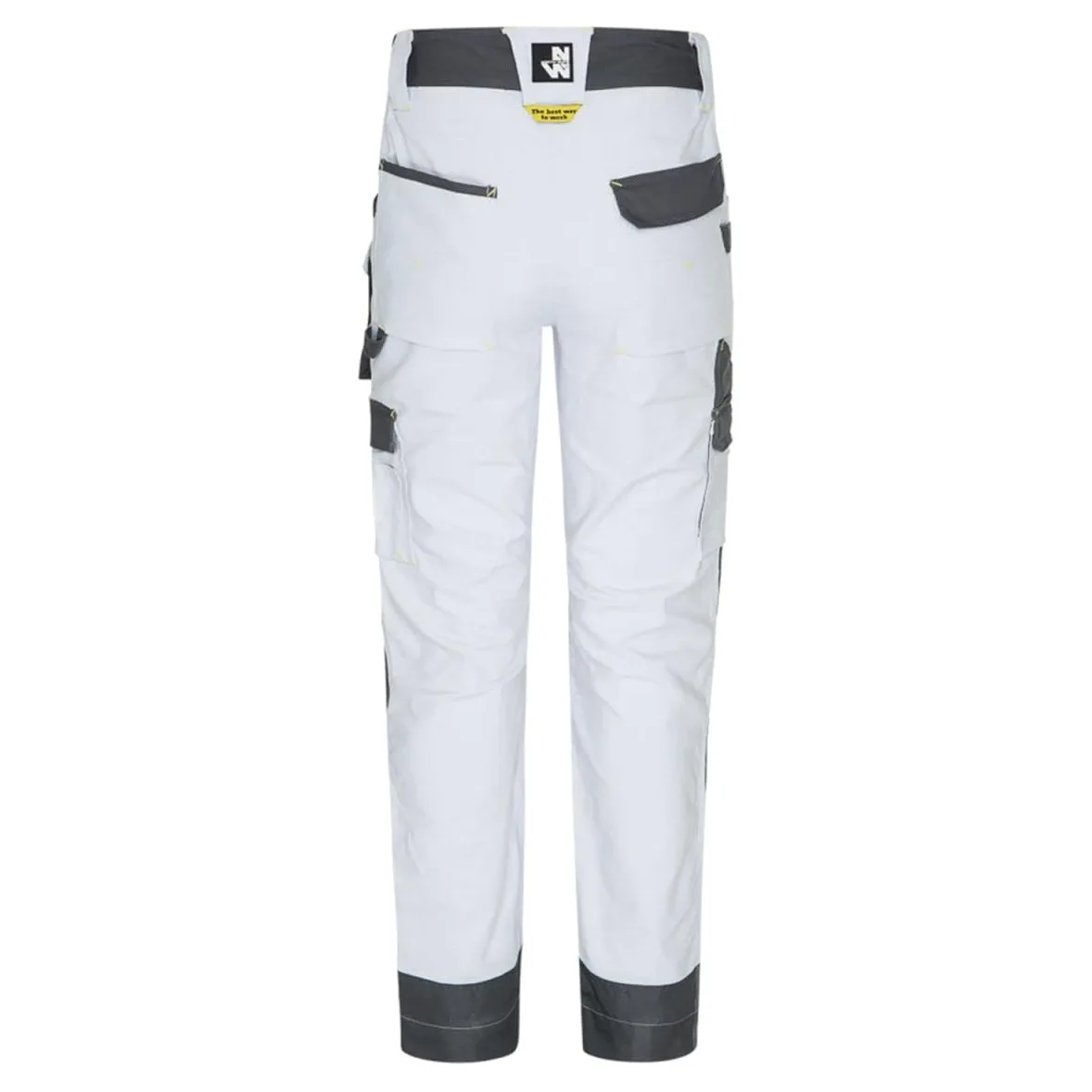 North Ways Pantalon De Travail Multipoches Cary Blanc