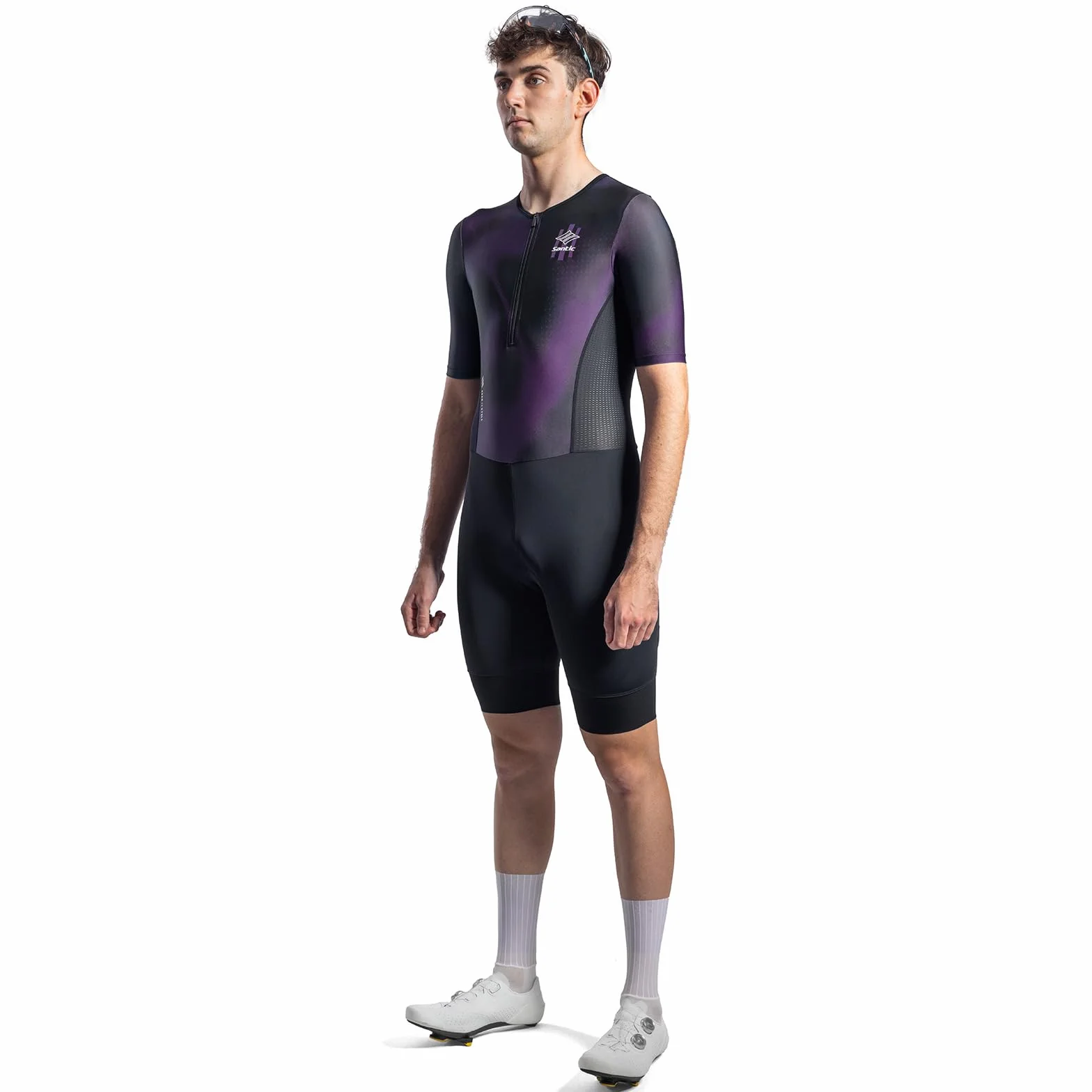 Santic Kuzarm Pro Combinaison de triathlon rembourrée pour homme