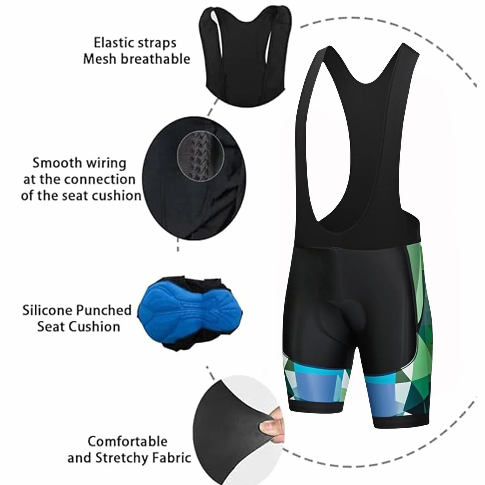 Tenue Cycliste Pro Homme avec Cuissard à Bretelles 9D Gel – Maillot Manche Courte Respirant – Vêtements VTT/Route Certifiés Sécurité – pour Cyclistes Professionnels et Amateurs
