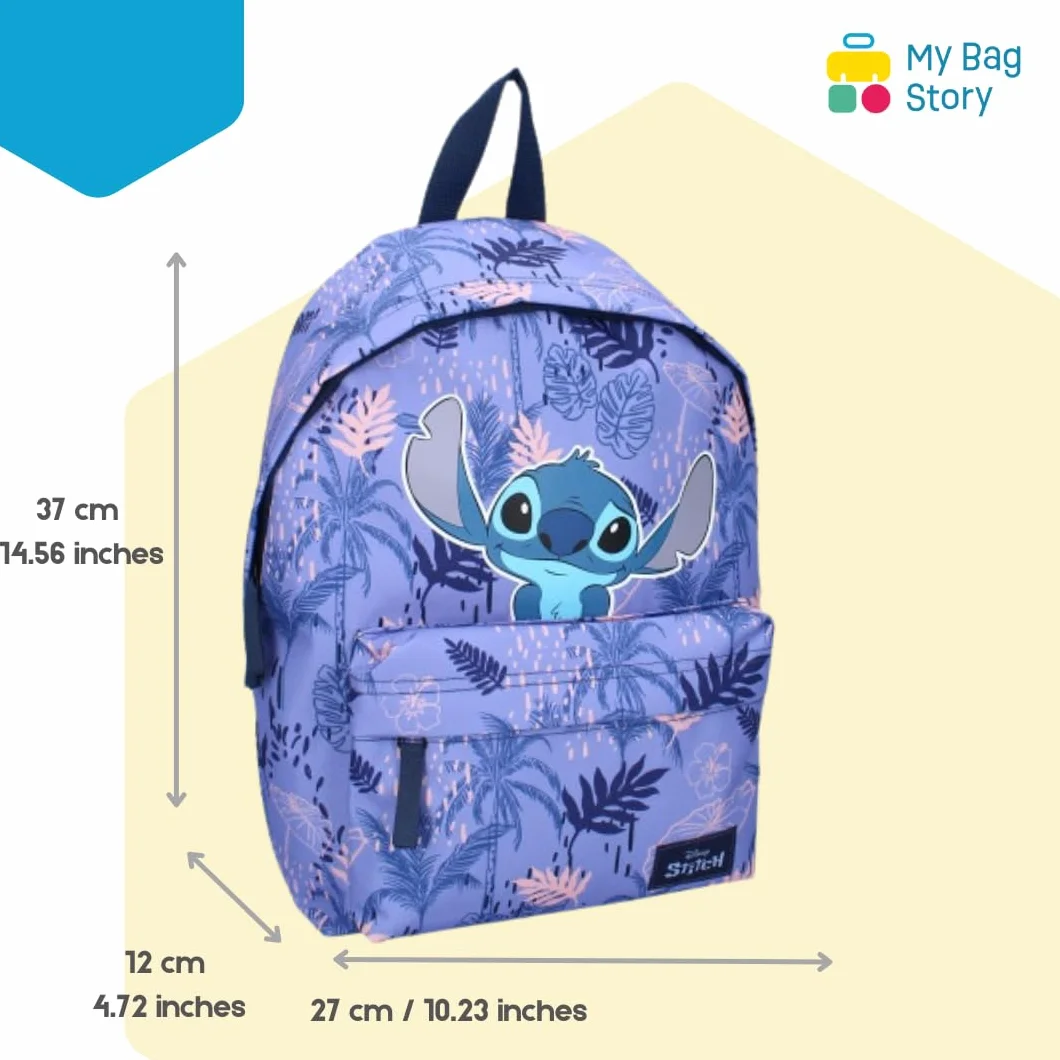 Sac à dos Stitch Disney Violet Enfant 37 cm Bretelles réglables