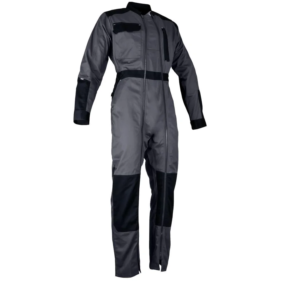LMA Lebeurre - Combinaison 2 zips bicolore - CHLORE - Gris Sombre/Noir