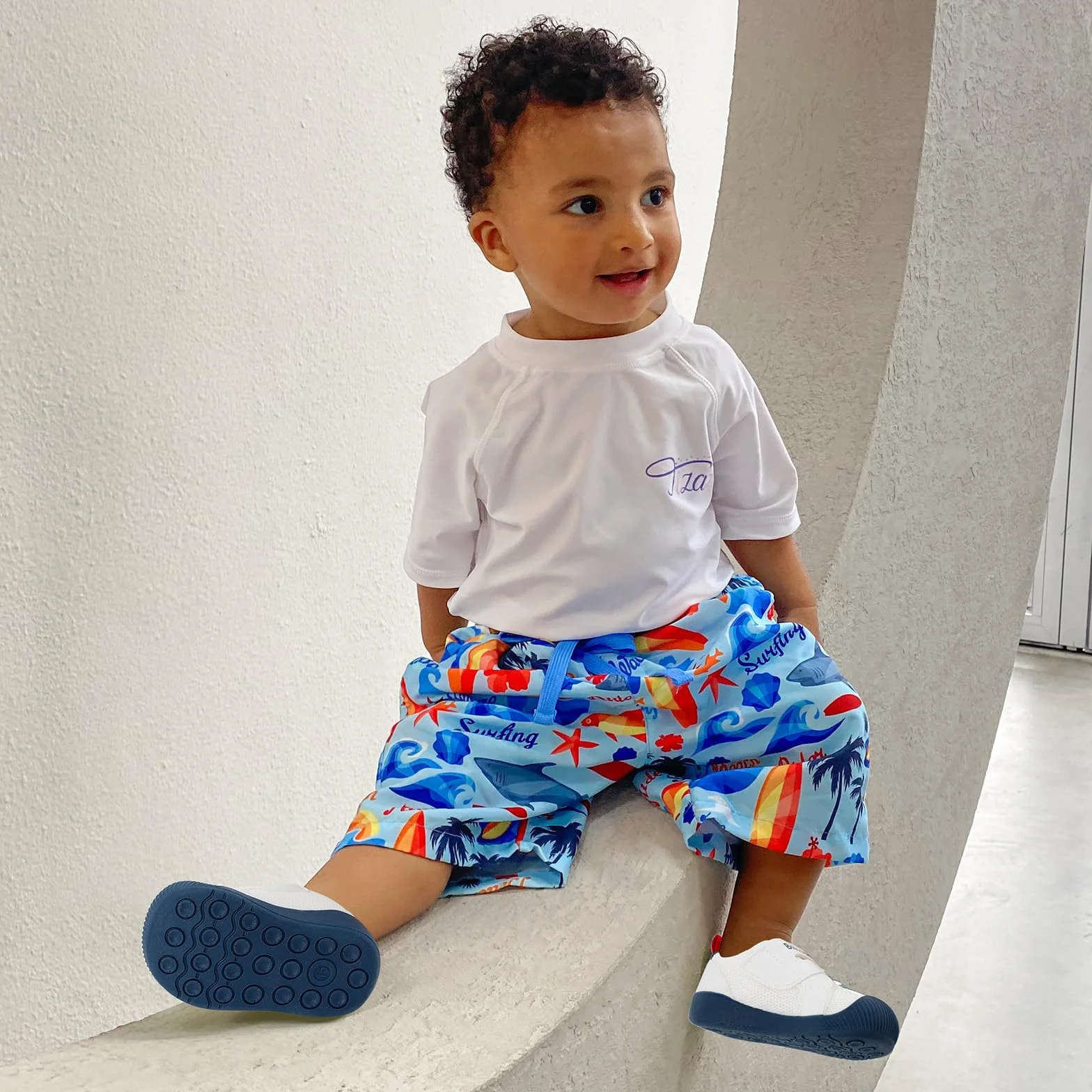 LACOFIA Chaussures Premiers Pas Bébé Fille Garcon Baskets Souple Bébé Chaussures de Marche avec Semelle Antidérapante en Caoutchouc