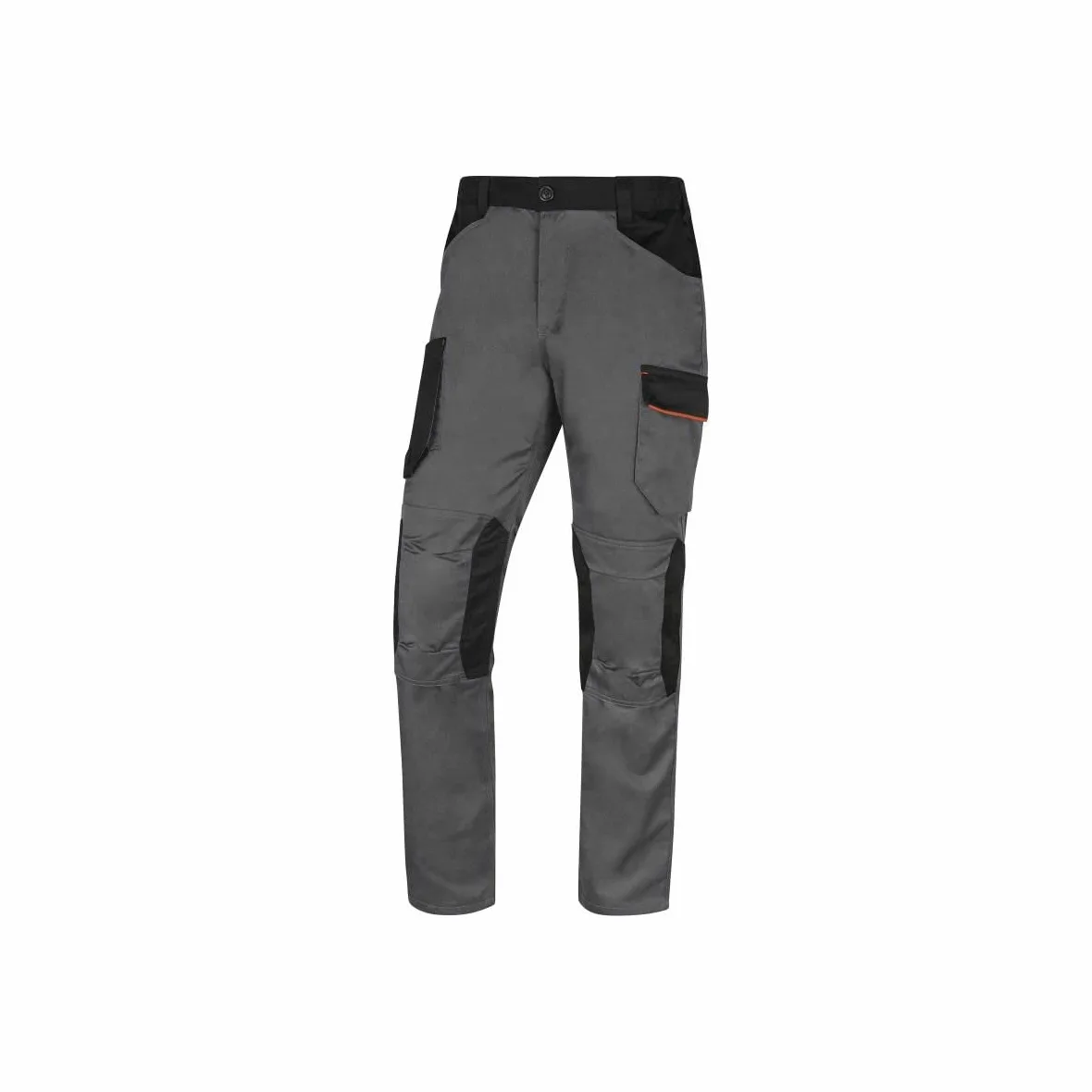DELTA PLUS Pantalon de Travail d'hiver doublé MACH2 Regular élastique Taille Genou préformés 7 Poches Poids 245 g Deltaplus M2PW3 - L, Gris-Ara