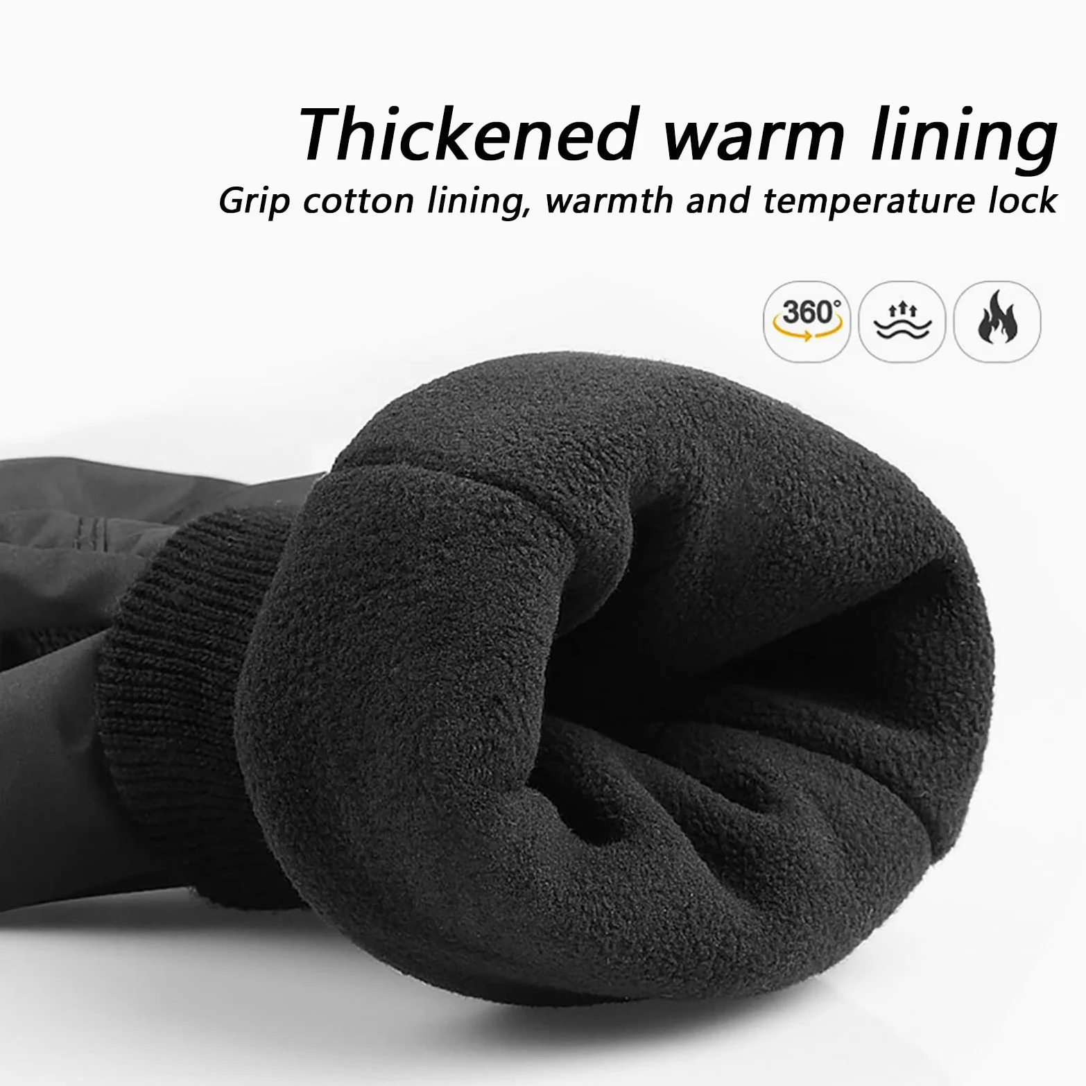 Gants de Ski Gants d'hiver Warm Imperméable Coupe Vent Thermique Mitaines pour Ski, Snowball Patin à Glace et Sports en Hiver