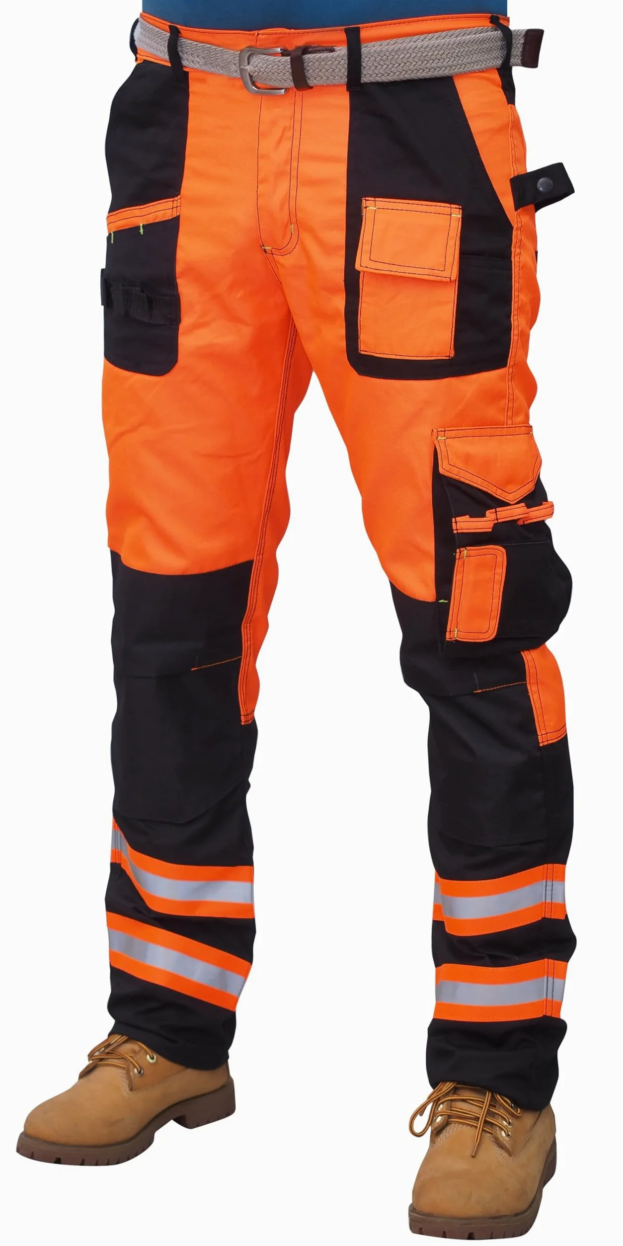 Pantalon de travail haute visibilité pour homme avec poches multiples