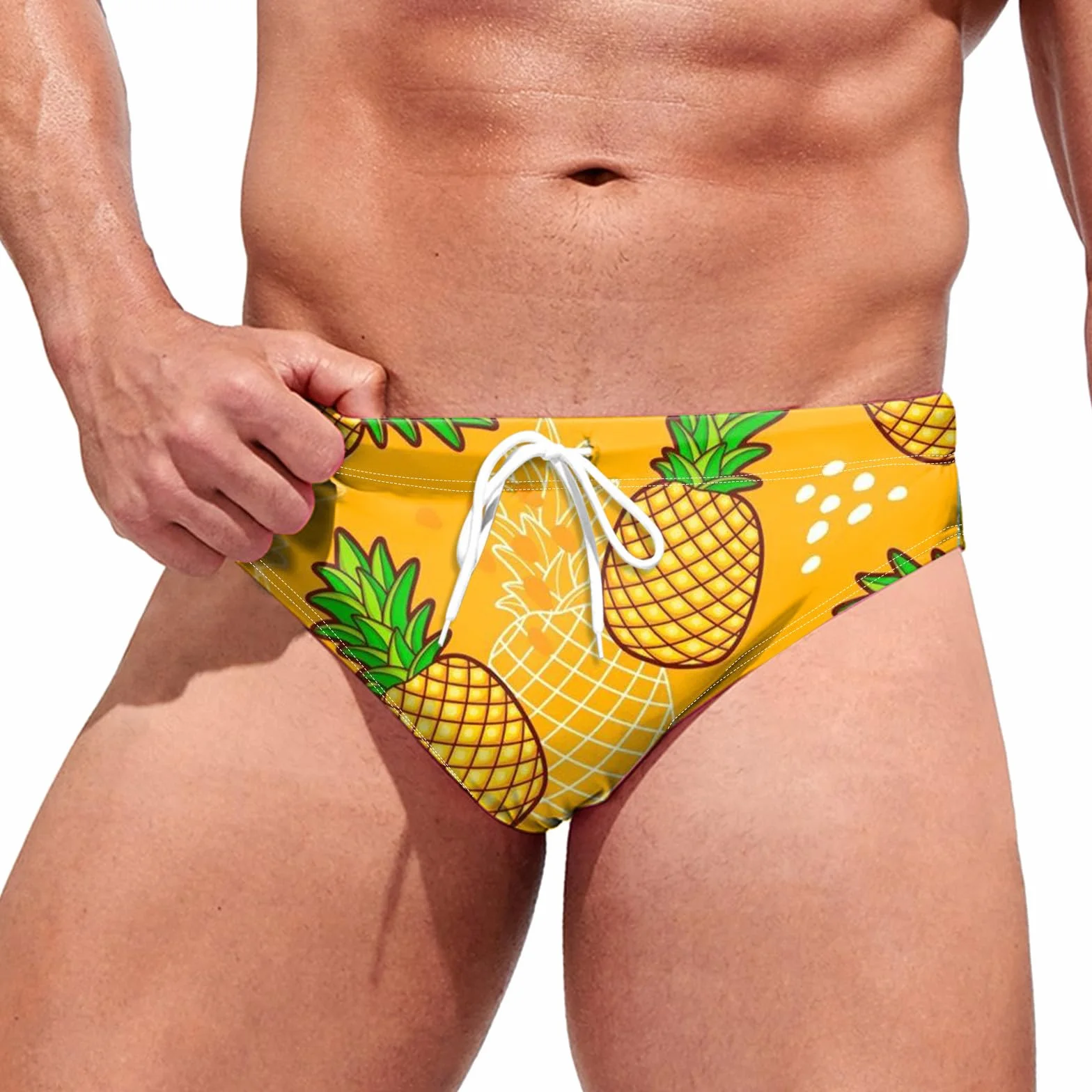 Slips de Bain Hommes, Maillot de Bain pour Homme Taille Basse Short de Natation Shorts de Bain Eté pour Piscine Plage Cordon de Serrage Séchage Rapide