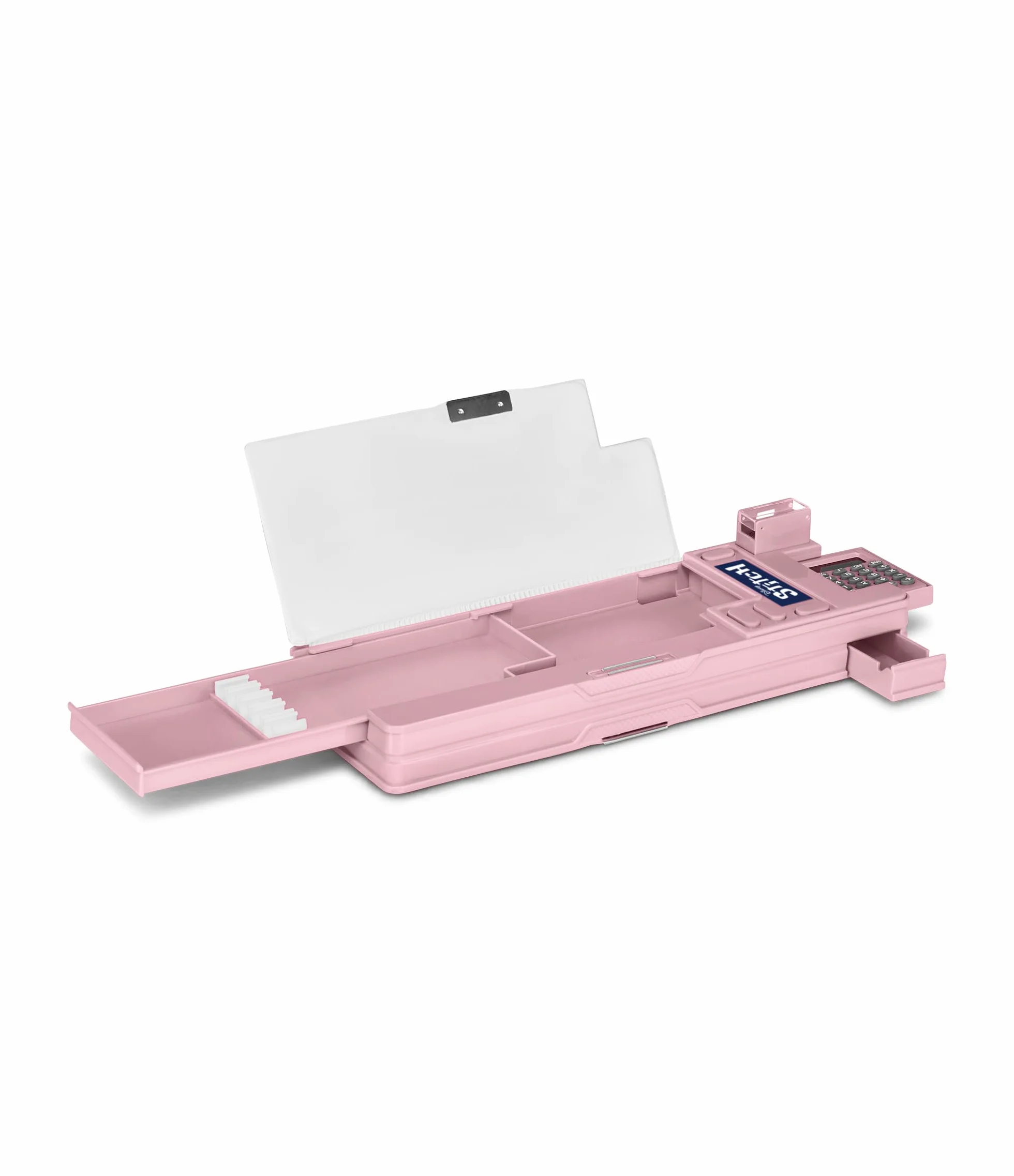 Seven Trousse d'école LILO & Stitch pour Enfants, Compartiments Pop up pour Crayons, gommes, règles, Calculatrice Incluse, tiroirs Magiques, étiquette nom Personnalisable, Produit Officiel, idée
