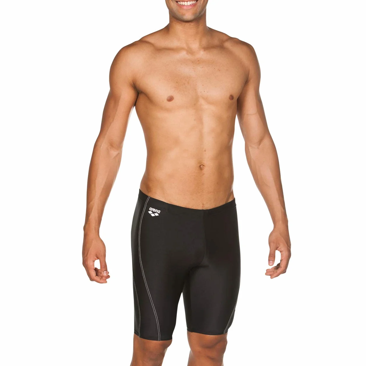 arena Jammer Homme Byor Evo, Tissu MaxFit à Séchage Rapide, Résistant au Chlore et au Sel, Protection UV UPF 50+, Partiellement Doublé à l'Avant