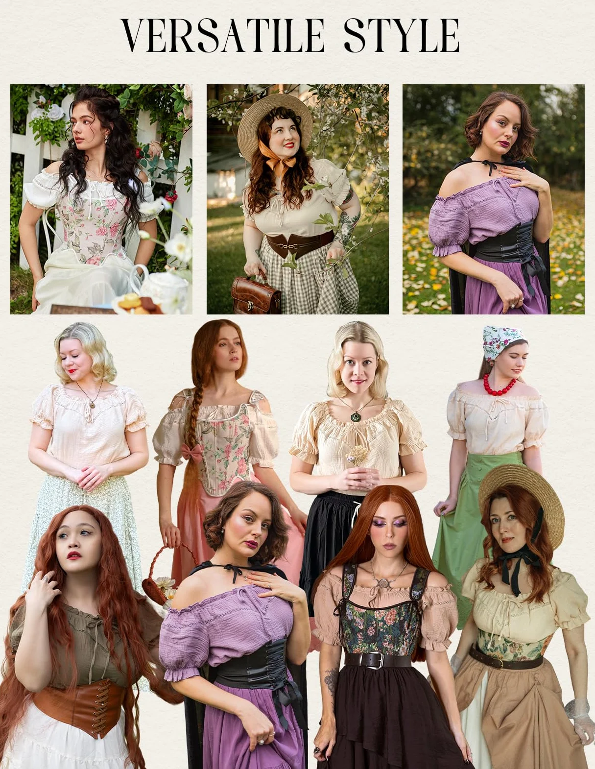 Scarlet Darkness Blouse de style Renaissance pour femme, aux épaules dénudées et manches bouffantes, coupe ample pour l'été