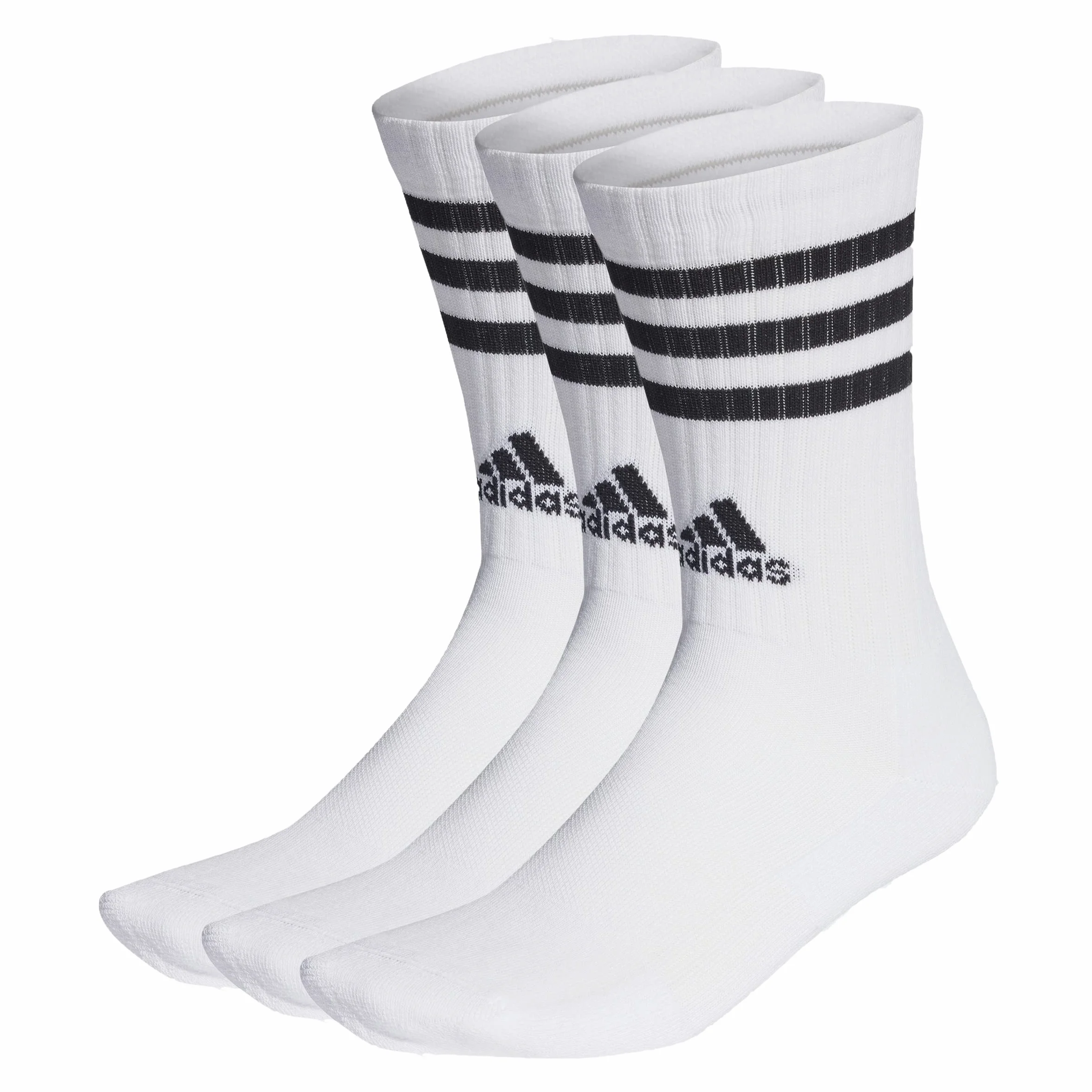 adidas Unisex Chaussettes matelassées 3-Stripes (3 paires)