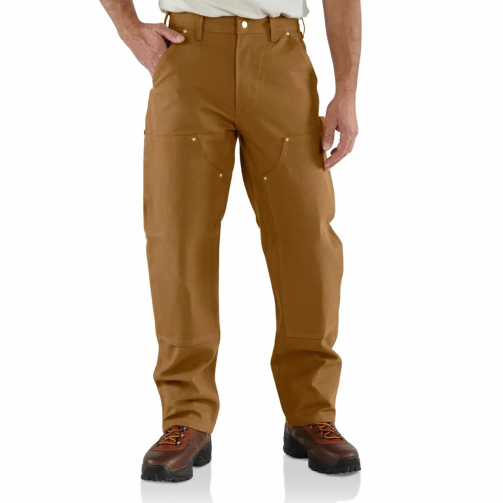 Carhartt B01 Loose Straight Firm Duck Double-Front Dungaree - Pantalon d'utilité Professionnelle - Classique - Homme