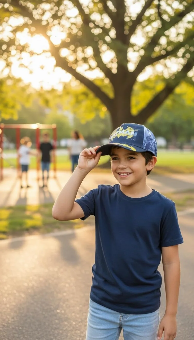 arlis Casquette​ Licence, Casquette de Baseball Réglable - Casquette Enfant Chapeau Visière Confortable