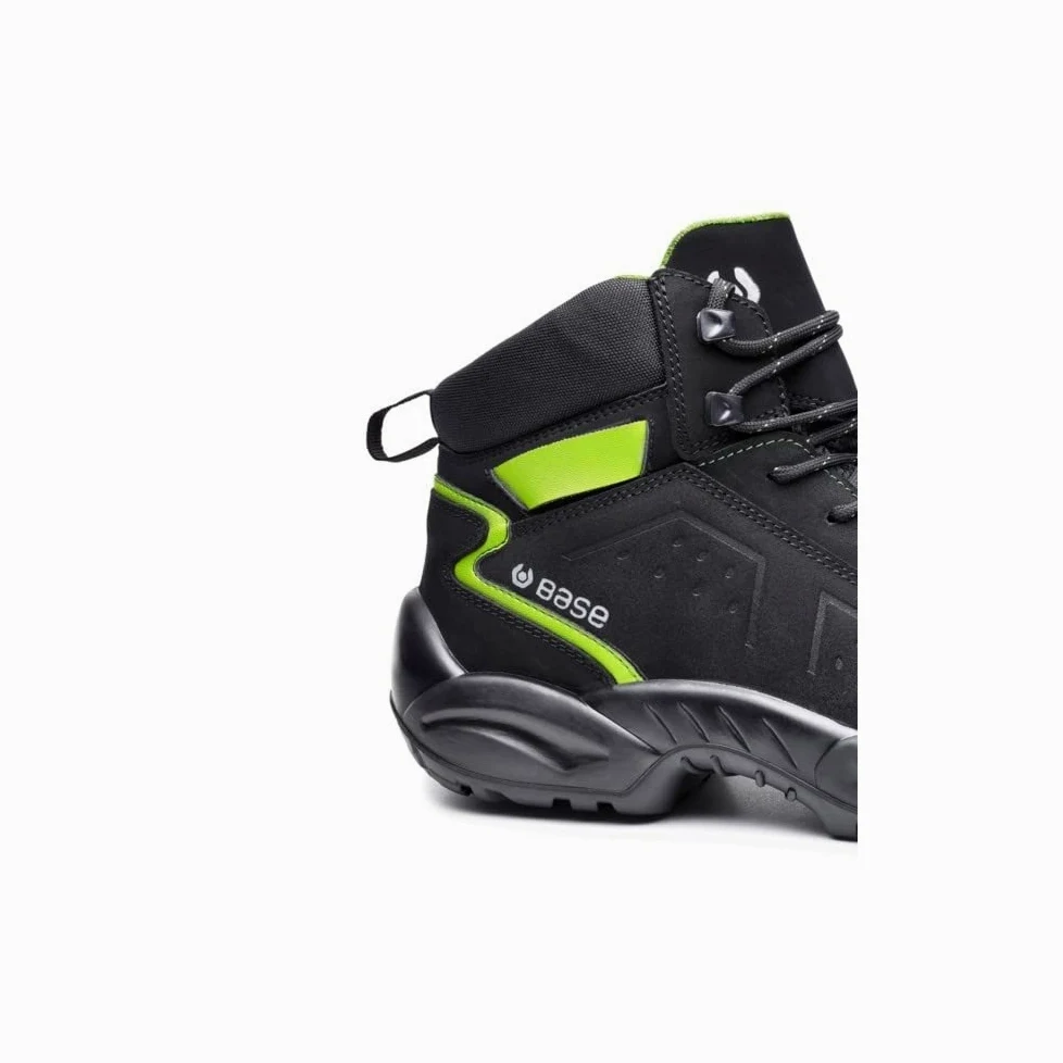 Base Protection, Chester Top Botte de Sécurité pour Femmes et Hommes, Noir et Vert, Taille