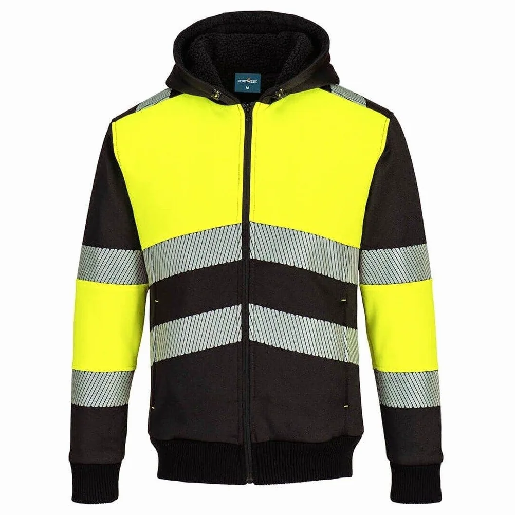 Portwest Sweat de classe 1 avec fermeture éclair et capuche, PW3 Winter PW377