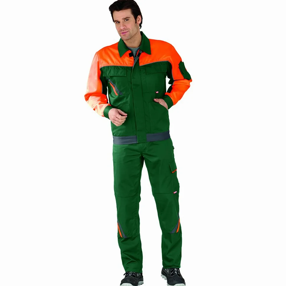 Planam Men;Women Visline Waisted jacket Visline V1 Size 98 in black/orange/zinc