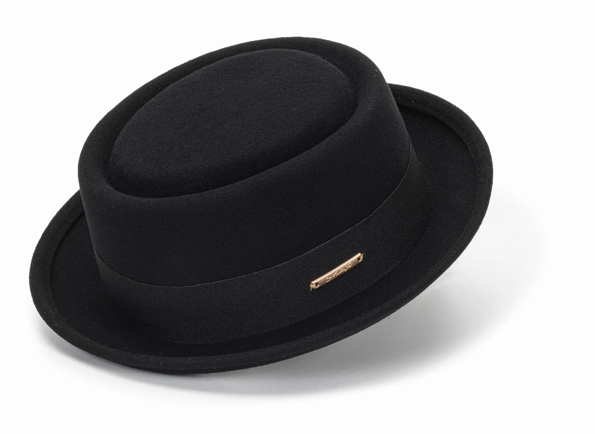 Chapeau melon vintage en laine homme femme