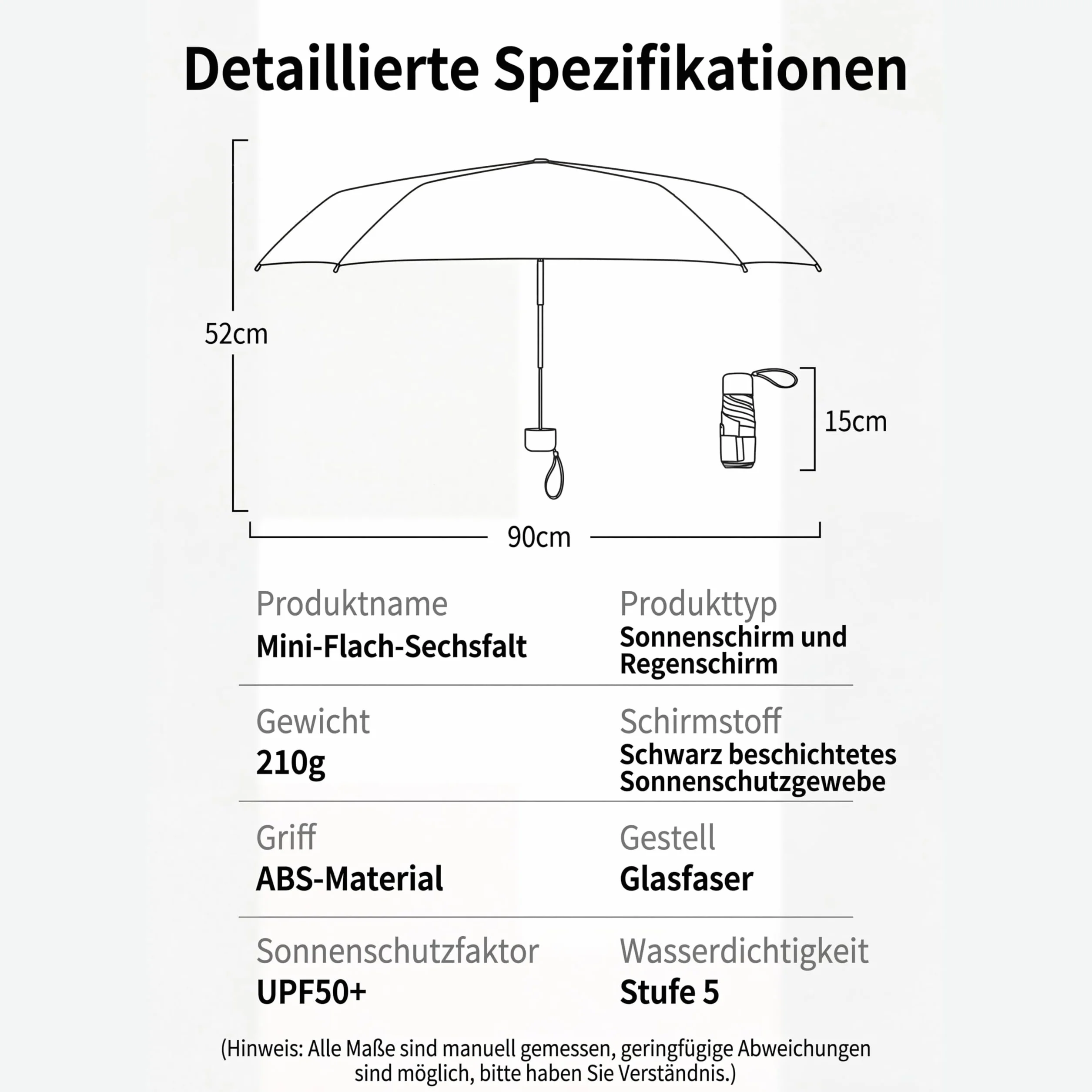 Parapluie de poche, mini parapluie de poche, idéal pour les fêtes et les cadeaux d'anniversaire