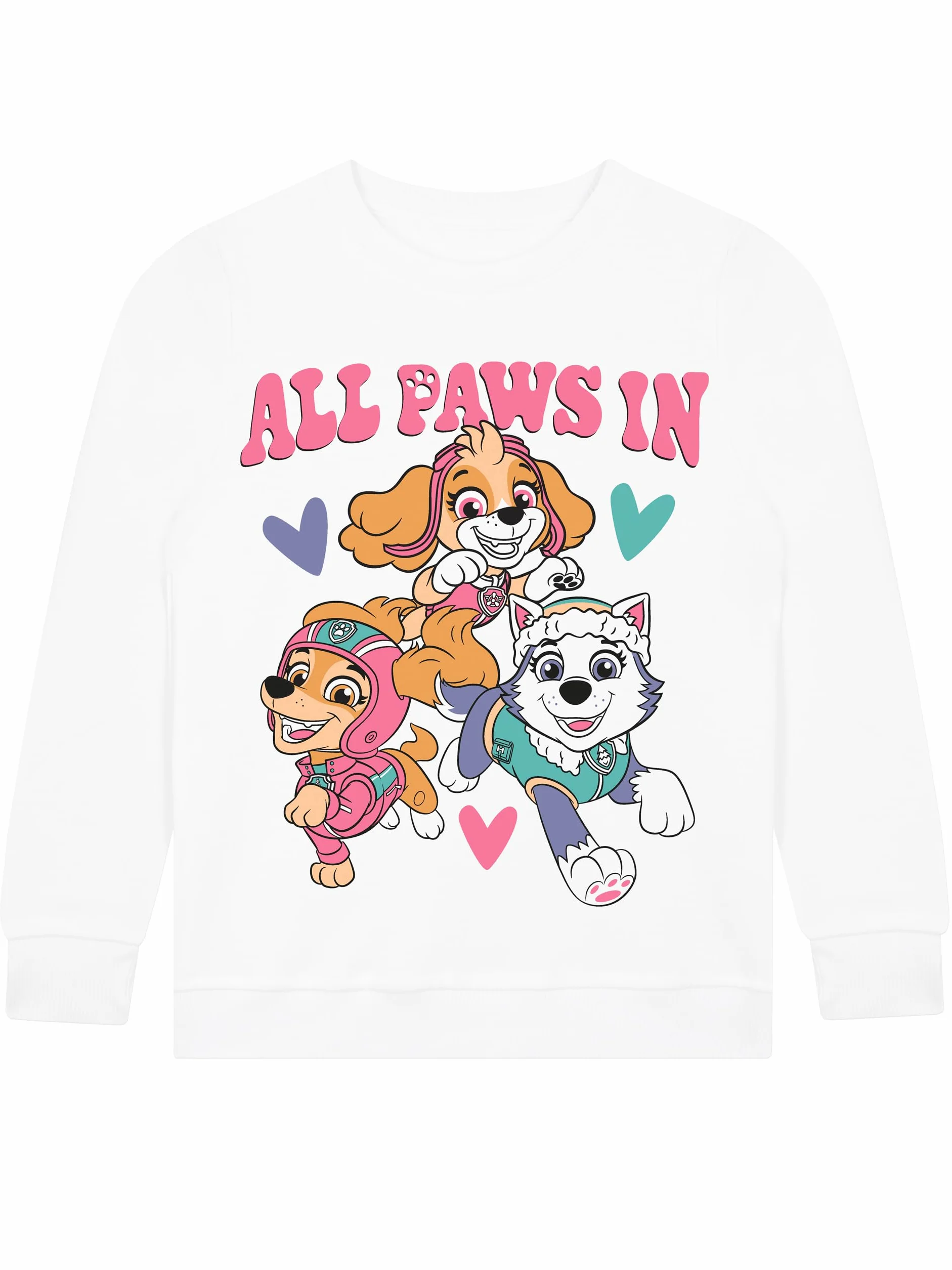 Paw Patrol Sweatshirt Vetement Pat Patrouille Fille | Pull Skye, Everest Et Liberty