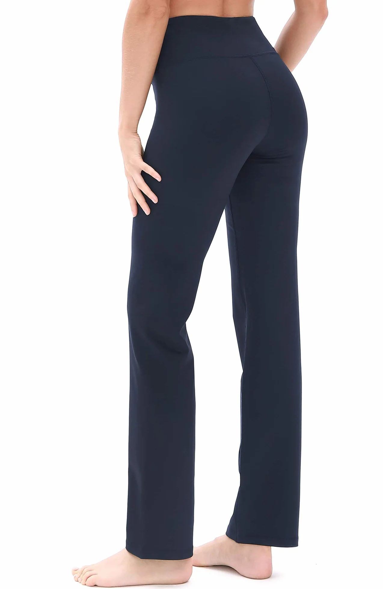 icyzone Pantalon de Yoga pour Femmes Pantalon Taille Haute Extensible pour Sport Fitness Jogging