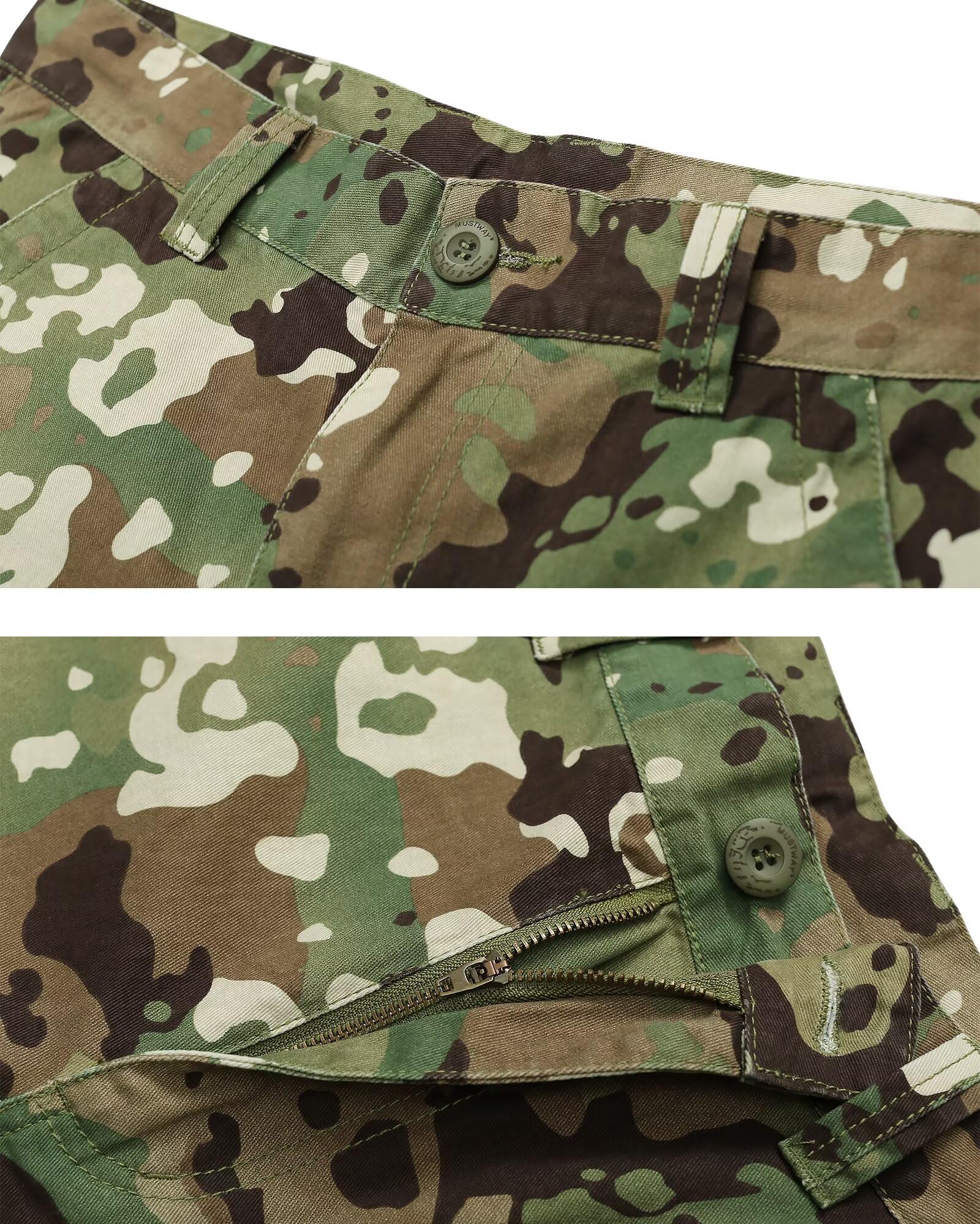 Men's Relaxed Fit Camo Cargo Shorts - 11" Inseam