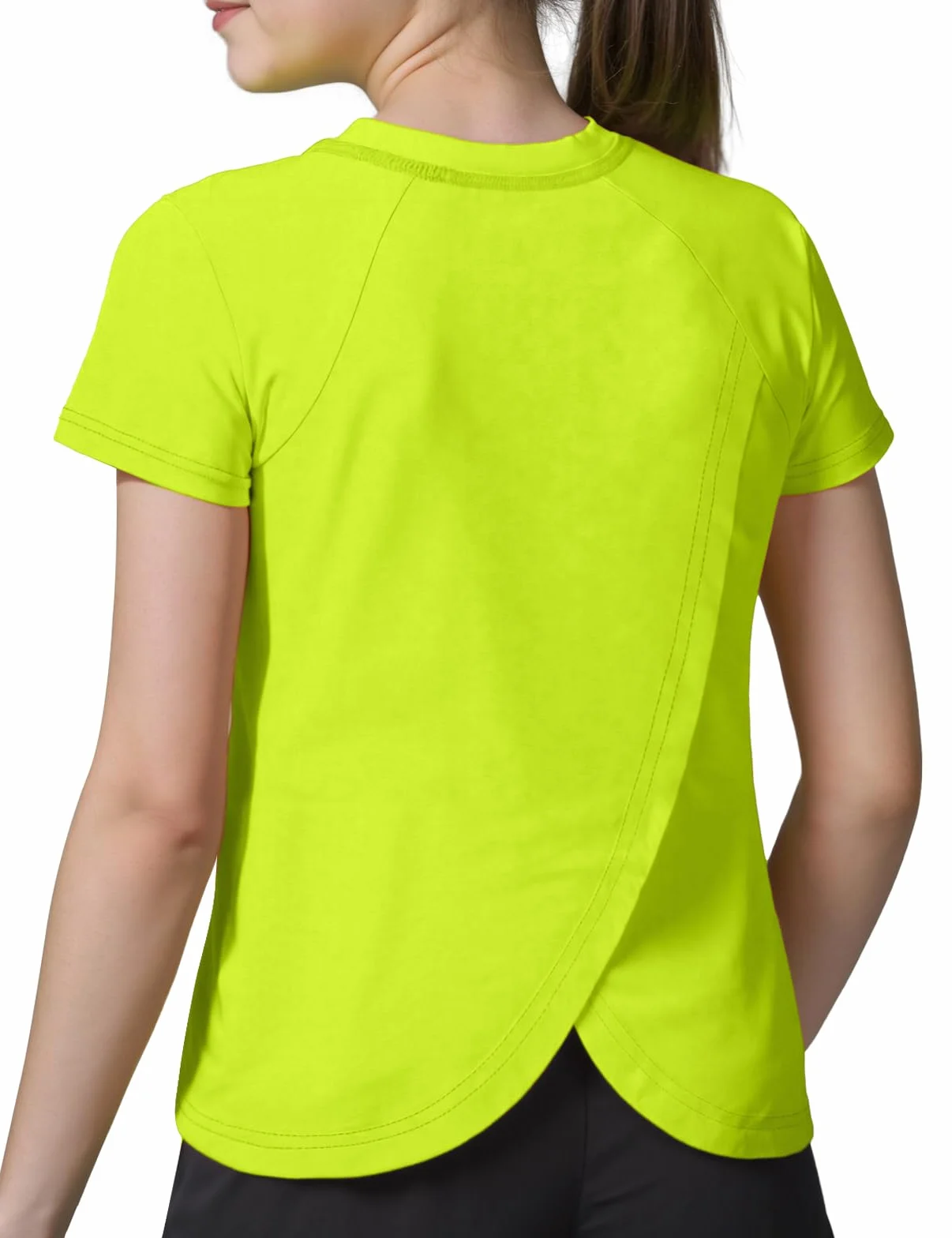 Spring&Gege T-shirt manches courtes UPF 50+ séchage rapide filles dos fendu