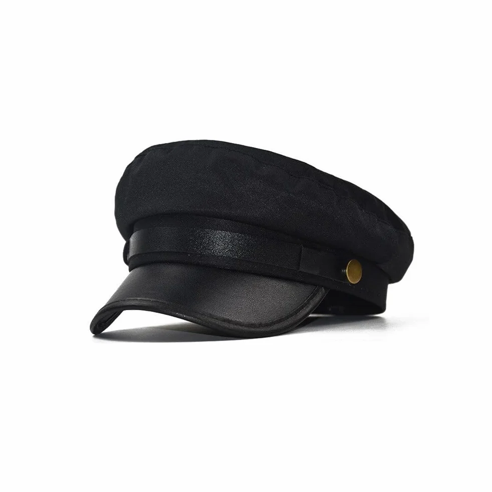 VASANA Casquette de Marin Noir Vintage Classique pour Conducteur