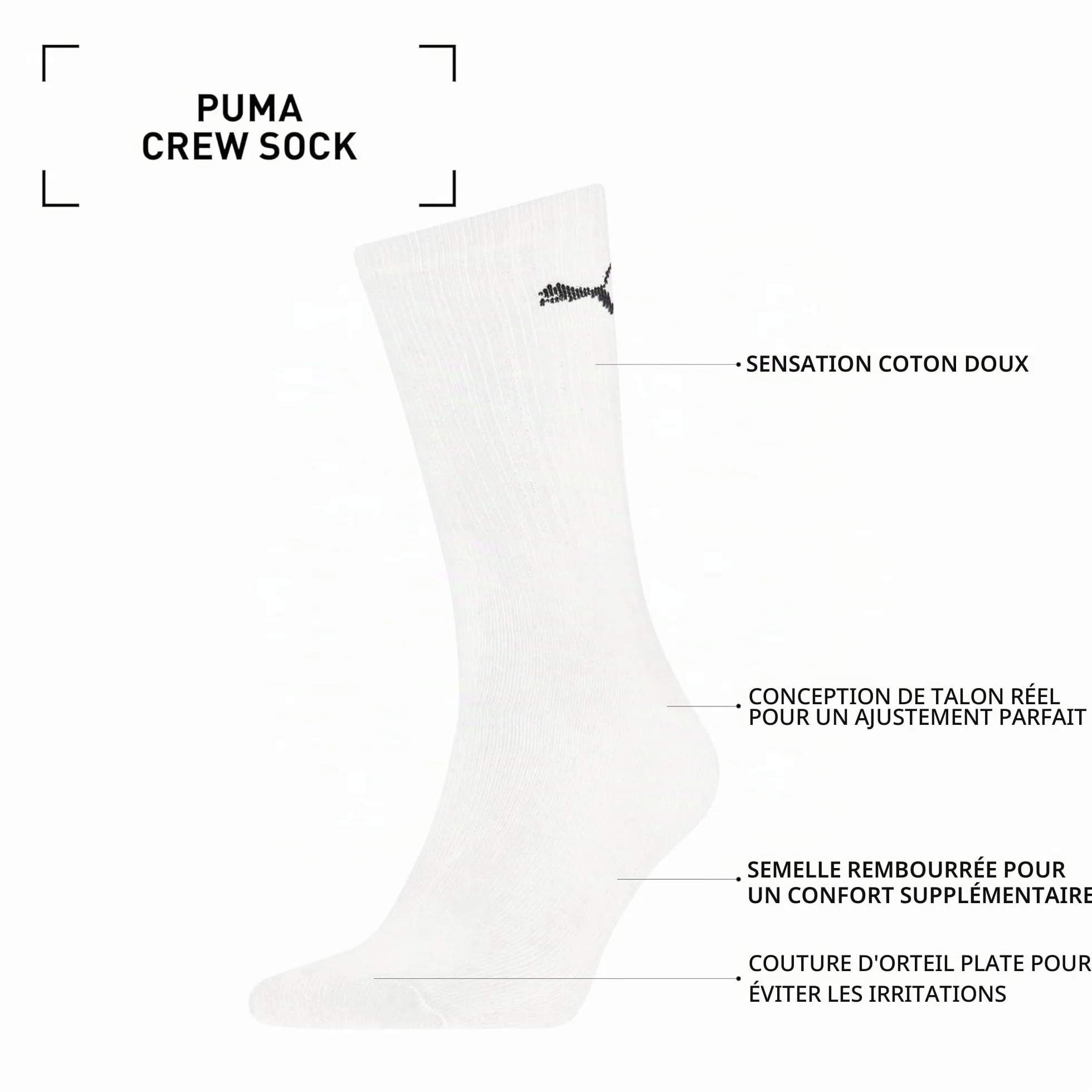 PUMA Puma 7312 Unisex Sport Socks (5 Pack) Chaussettes Mixte (lot de 5)