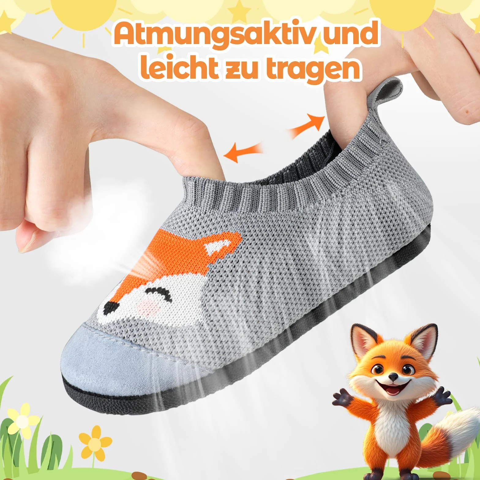 Pantoufles pour enfants garçons et filles - Respirantes - Antidérapantes - Pour la maternelle